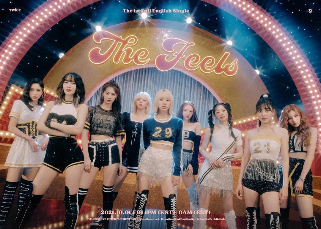 TWICEさんのインスタグラム写真 - (TWICEInstagram)「TWICE 1ST Full English Single "The Feels"  Concept Photo 2  Release on 10.01_FRI , 0AM (EST) 1PM (KST)  📌<The Feels> Pre-save & Pre-order https://twice.lnk.to/the-feels  #TWICE #트와이스 #TheFeels #GetTheFeelsWithTWICE」9月24日 15時06分 - twicetagram