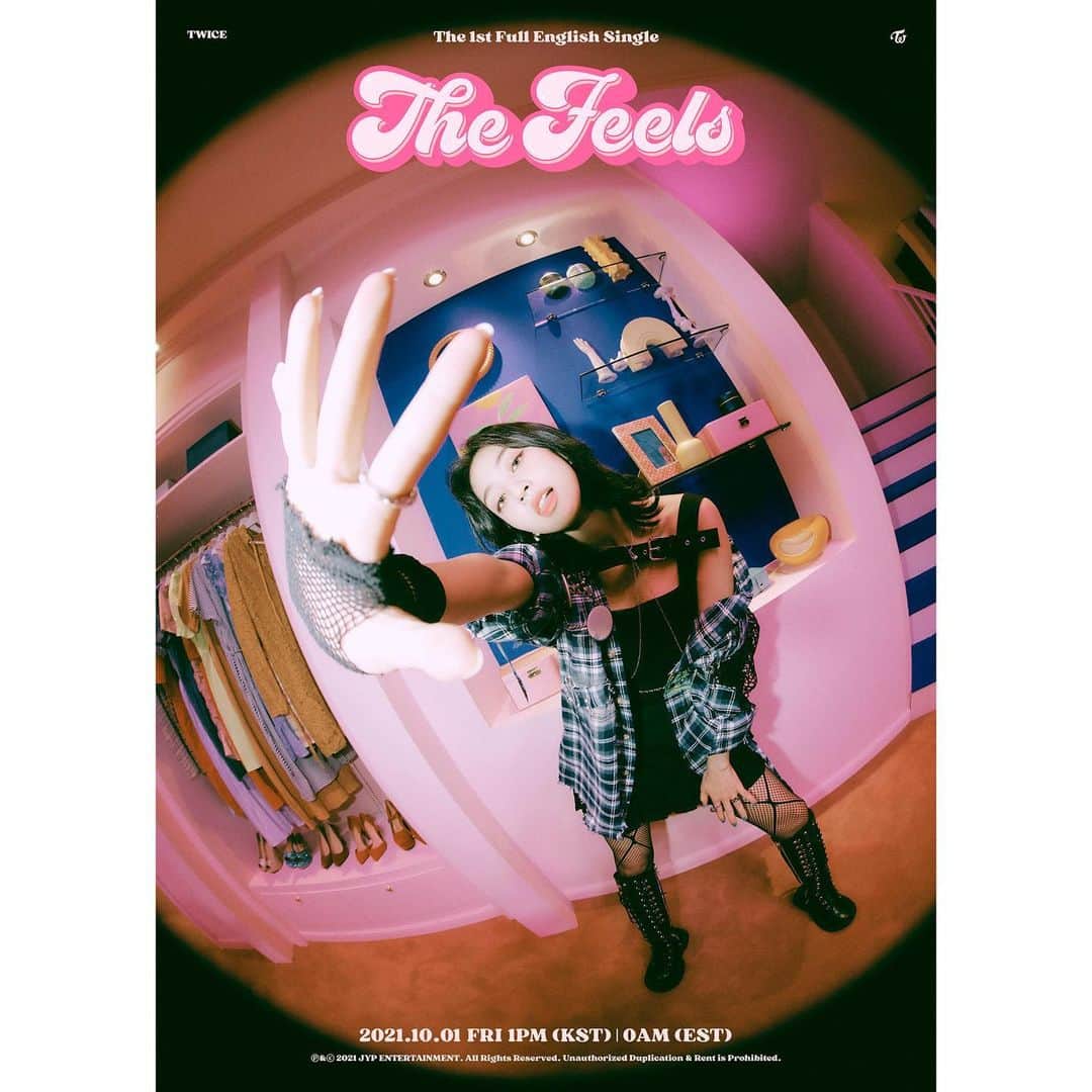 TWICEさんのインスタグラム写真 - (TWICEInstagram)「TWICE 1ST Full English Single "The Feels"  Concept Photo 3 JIHYO  Release on 10.01_FRI , 0AM (EST) 1PM (KST)  📌<The Feels> Pre-save & Pre-order https://twice.lnk.to/the-feels  #TWICE #트와이스 #TheFeels #GetTheFeelsWithTWICE」9月25日 13時31分 - twicetagram