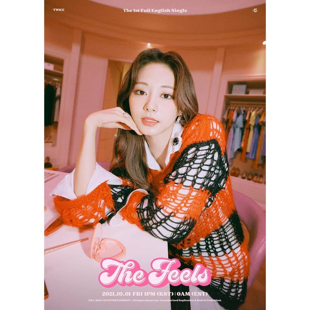 TWICEさんのインスタグラム写真 - (TWICEInstagram)「TWICE 1ST Full English Single "The Feels"  Concept Photo 3 TZUYU  Release on 10.01_FRI , 0AM (EST) 1PM (KST)  📌<The Feels> Pre-save & Pre-order https://twice.lnk.to/the-feels  #TWICE #트와이스 #TheFeels #GetTheFeelsWithTWICE」9月25日 13時32分 - twicetagram