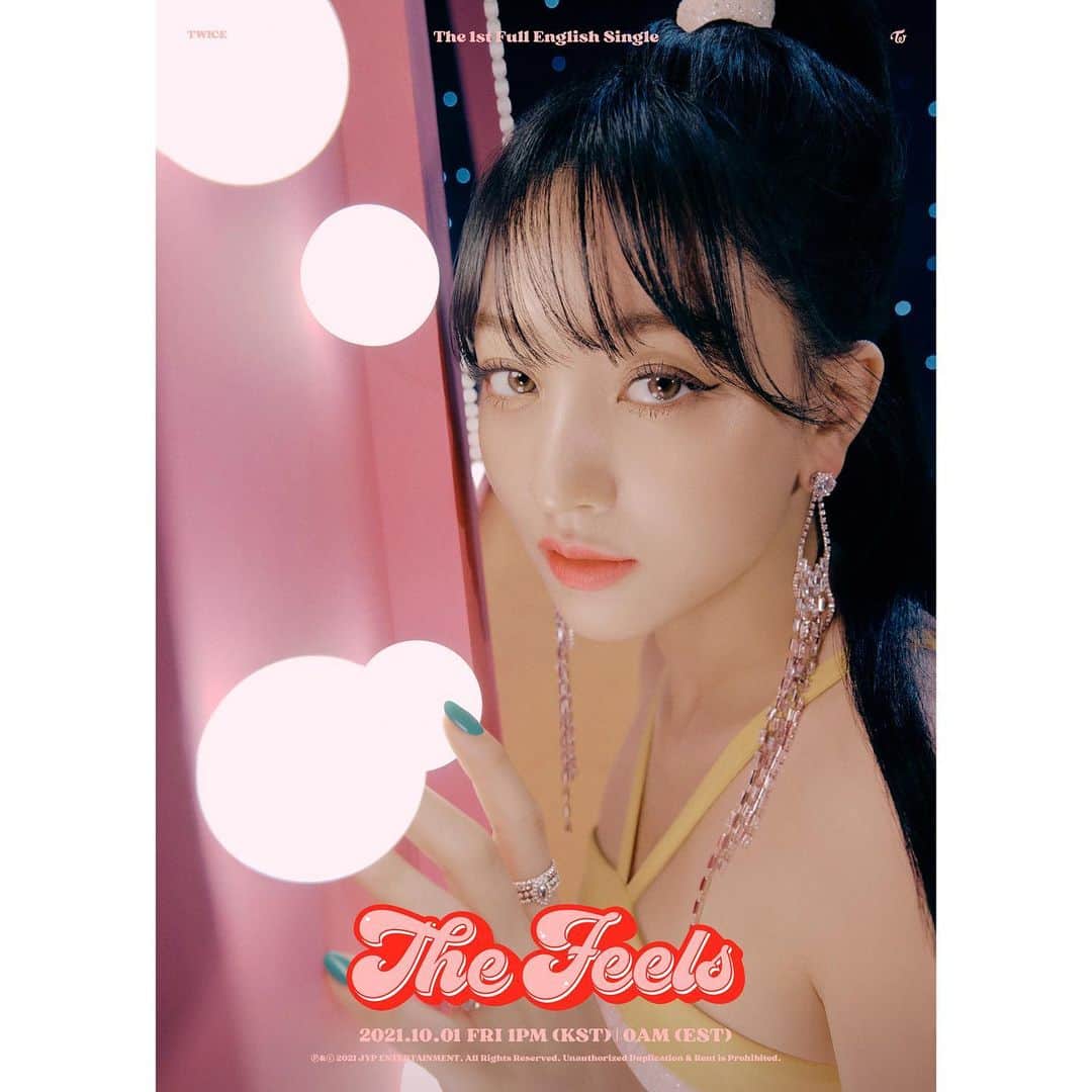 TWICEさんのインスタグラム写真 - (TWICEInstagram)「TWICE 1ST Full English Single "The Feels"  Concept Photo 4 JIHYO  Release on 10.01_FRI , 0AM (EST) 1PM (KST)  📌<The Feels> Pre-save & Pre-order https://twice.lnk.to/the-feels  #TWICE #트와이스 #TheFeels #GetTheFeelsWithTWICE」9月26日 13時07分 - twicetagram