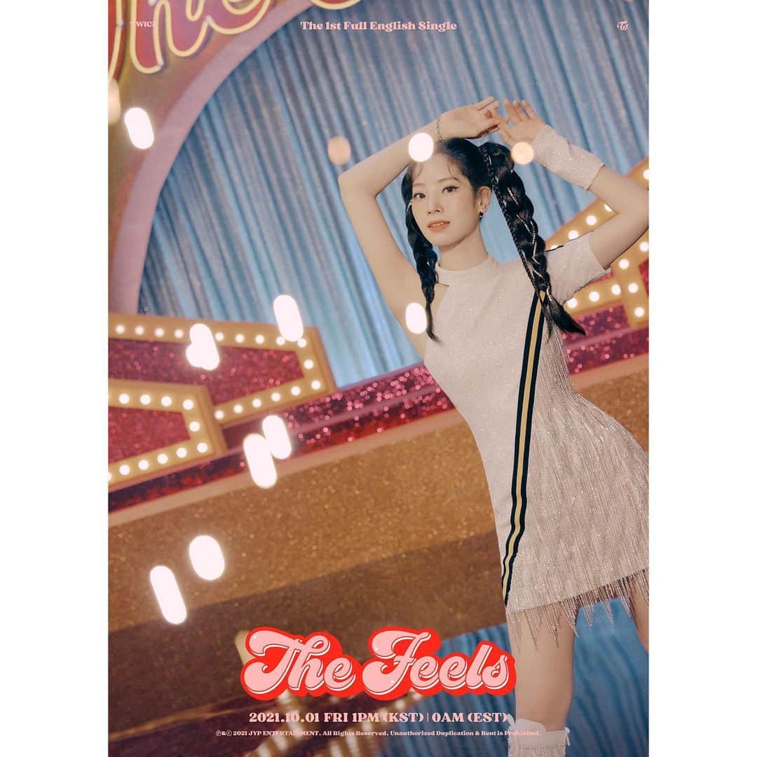 TWICEさんのインスタグラム写真 - (TWICEInstagram)「TWICE 1ST Full English Single "The Feels"  Concept Photo 4 DAHYUN  Release on 10.01_FRI , 0AM (EST) 1PM (KST)  📌<The Feels> Pre-save & Pre-order https://twice.lnk.to/the-feels  #TWICE #트와이스 #TheFeels #GetTheFeelsWithTWICE」9月26日 13時08分 - twicetagram