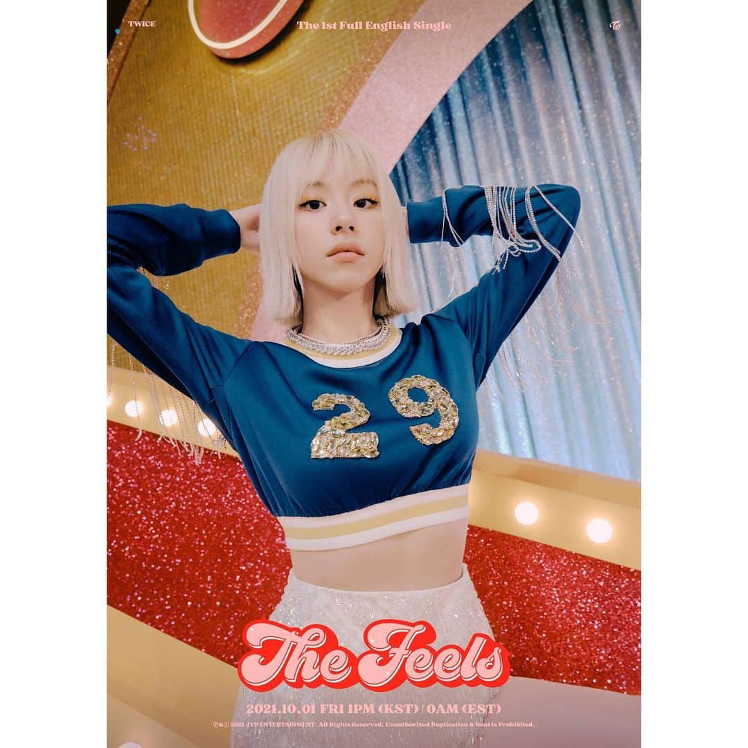 TWICEさんのインスタグラム写真 - (TWICEInstagram)「TWICE 1ST Full English Single "The Feels"  Concept Photo 4 CHAEYOUNG  Release on 10.01_FRI , 0AM (EST) 1PM (KST)  📌<The Feels> Pre-save & Pre-order https://twice.lnk.to/the-feels  #TWICE #트와이스 #TheFeels #GetTheFeelsWithTWICE」9月26日 13時08分 - twicetagram
