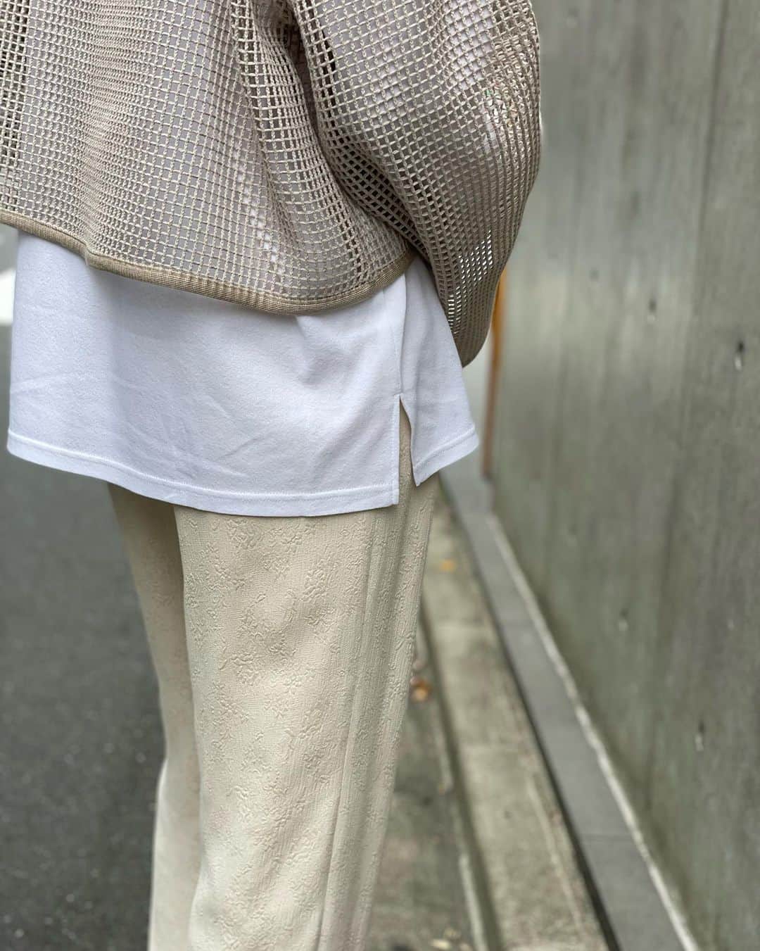 GREED TOKYO STOREさんのインスタグラム写真 - (GREED TOKYO STOREInstagram)「. Tops: Bed&Breakfast Cotton Mesh Short Top in Beige Bed&Breakfast Cosmorama Smooth Big Top in White  Pants: Greed International Original Flower Crepe Jacquard Pants in Ivory  #greedinternational #bedandbreakfastqualityoflife #ohsherry #greedtokyo #greedinternationaltokyo #30代ファッション #30代コーデ  #fashion #madeinjapan　 #jaquard #pants #mesh  #表参道 #外苑前」9月26日 20時10分 - greed_tokyo