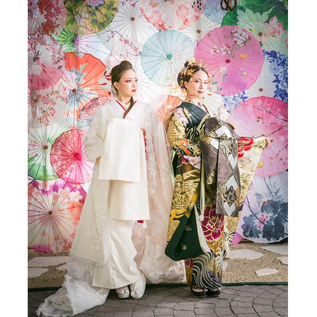 崎山一葉さんのインスタグラム写真 - (崎山一葉Instagram)「➸➸➸👘 * @chiyodabridal   #千代田ブライダルハウス  #🦊 #🐉  @nakahodo_hitomi  @rhizome.kyan  #kimono #花魁」9月27日 13時25分 - kazuha_sakiyama