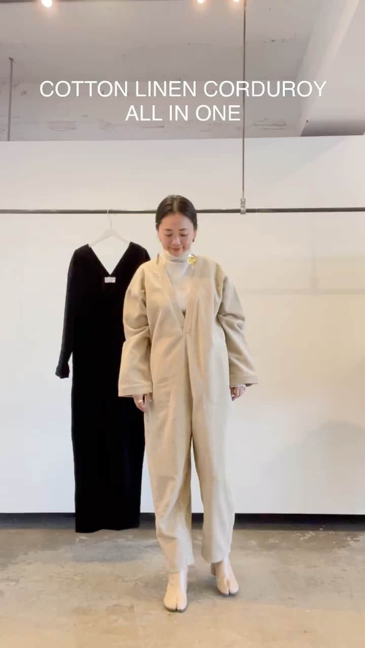 Shikica Tokyo & KiiRAのインスタグラム：「COTTON LINEN CORDUROY ALL IN ONE SHIRTS JACKET PANTS」