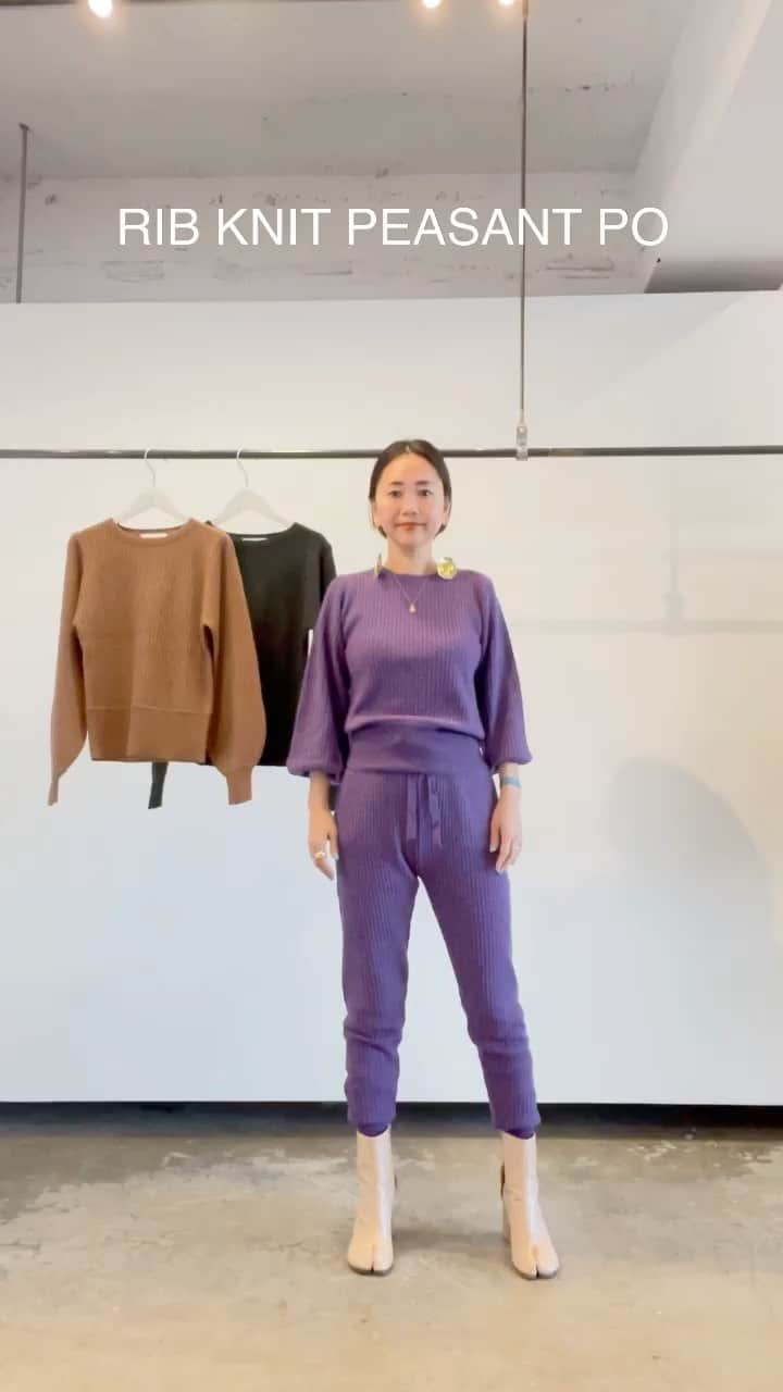 Shikica Tokyo & KiiRAのインスタグラム：「RIB KNIT  PEASANT PO BALACLAVA HOODIE PANTS」