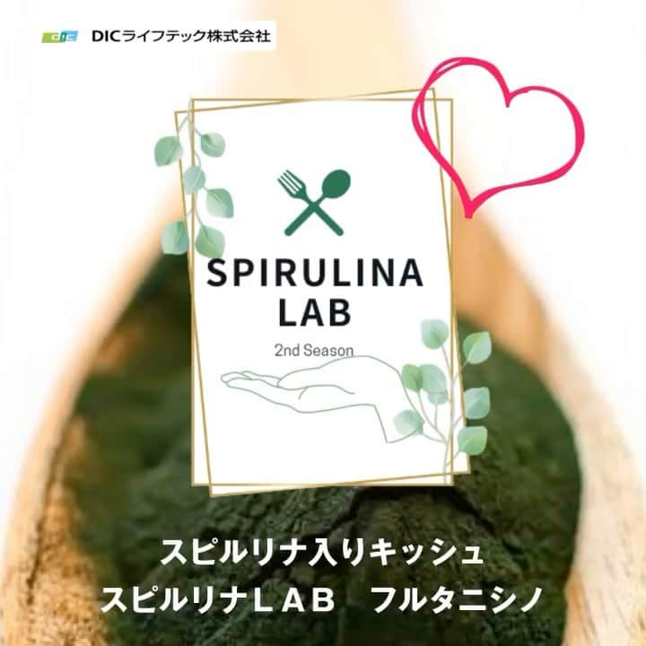 スピルリナのDICライフテック株式会社のインスタグラム：「(BGMアリ) スピルリナLAB フルタニ シノ様作【スピルリナ入りキッシュ】のレシピページ公開しました🤗💚 DICライフテック　ブログ　https://www.dlt-spl.co.jp/blog/20210927.html DICライフテック　クックパッド　https://cookpad.com/recipe/6959148   スピルリナを使うことで、栄養はもちろん、UMAMIの影響で塩分も若干控えめにもなるという嬉しい健康レシピです✨ 是非ご覧ください♪     #スピルリナ #スピルリナレシピ #DICスピルリナ #スピルリナLAB #料理大好き #健康一番 #スーパーフード #クリスマスメニュー @butisab」