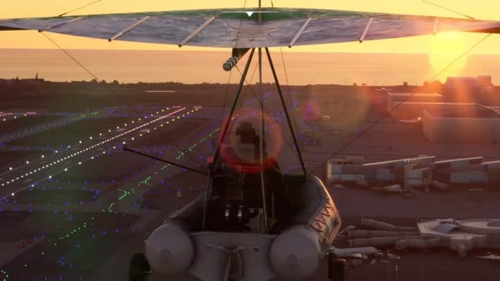 ジョン・メイヤーのインスタグラム：「Spent all weekend in the zen paradise known as Microsoft Flight Simulator 2020. Here’s a little home movie of a sunset flight/float with my simulated friend I named Steve Prooter. I know the song isn’t perfect for the mood of the video, but it’s the only one I have downloaded on my phone aside from ‘Sailing’ by Christoper Cross. This game is the best. @msfsofficial」