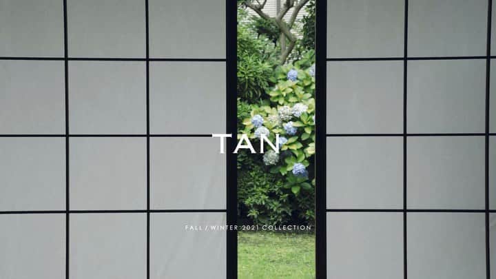 TANのインスタグラム：「sound on🔊 #tan21fw  creativedirection @eitytakarakia  videography @kodaiphoto  hm @morita_kohei0409  soundscape @illnoiz_track_ch special thanks @fujimasawako_official」