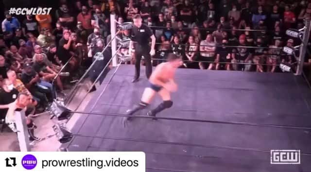 石森太二のインスタグラム：「#Repost @prowrestling.videos with @make_repost ・・・ GCW Get Lost Alot  @taijiishimori vs @instadeppen_   Full match on Fitetv  #gcw #gcwlost #prowrestling」