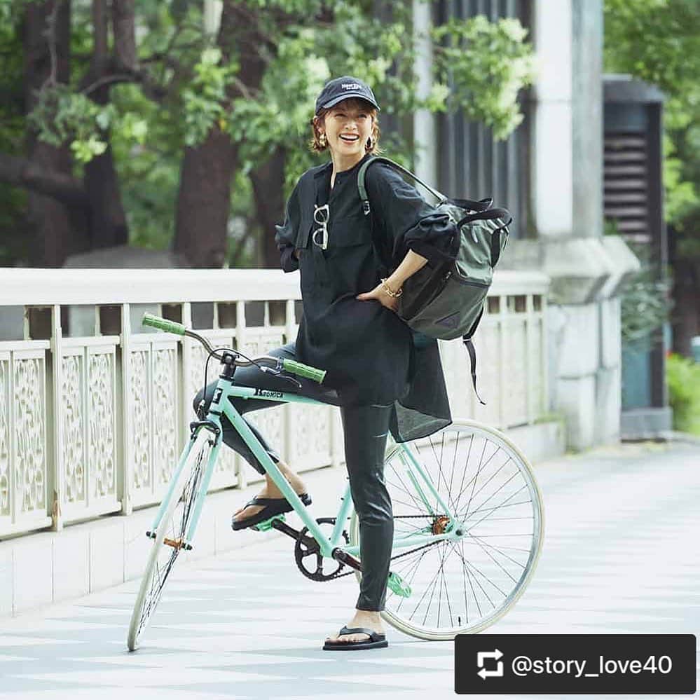 畑野ひろ子さんのインスタグラム写真 - (畑野ひろ子Instagram)「自転車コーデのページから。 長女の頃から愛用していた自転車が昨年故障💦 電動が使えず、ずっと買おうか迷っていたけど、これを機に私専用の電動自転車を買おう！」9月29日 10時30分 - hiroko_hatano_