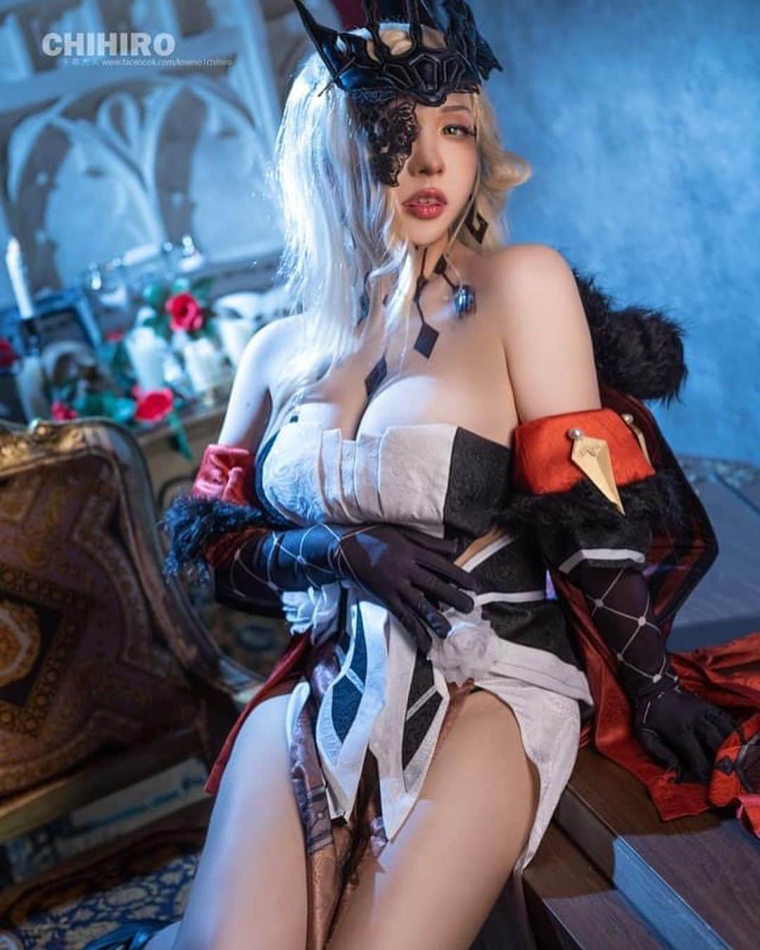 千尋のインスタグラム：「September patreon Tier1  Genshin La signora//// P網訂閱最後一天啦~~ 等級1是原神的女士喔///」