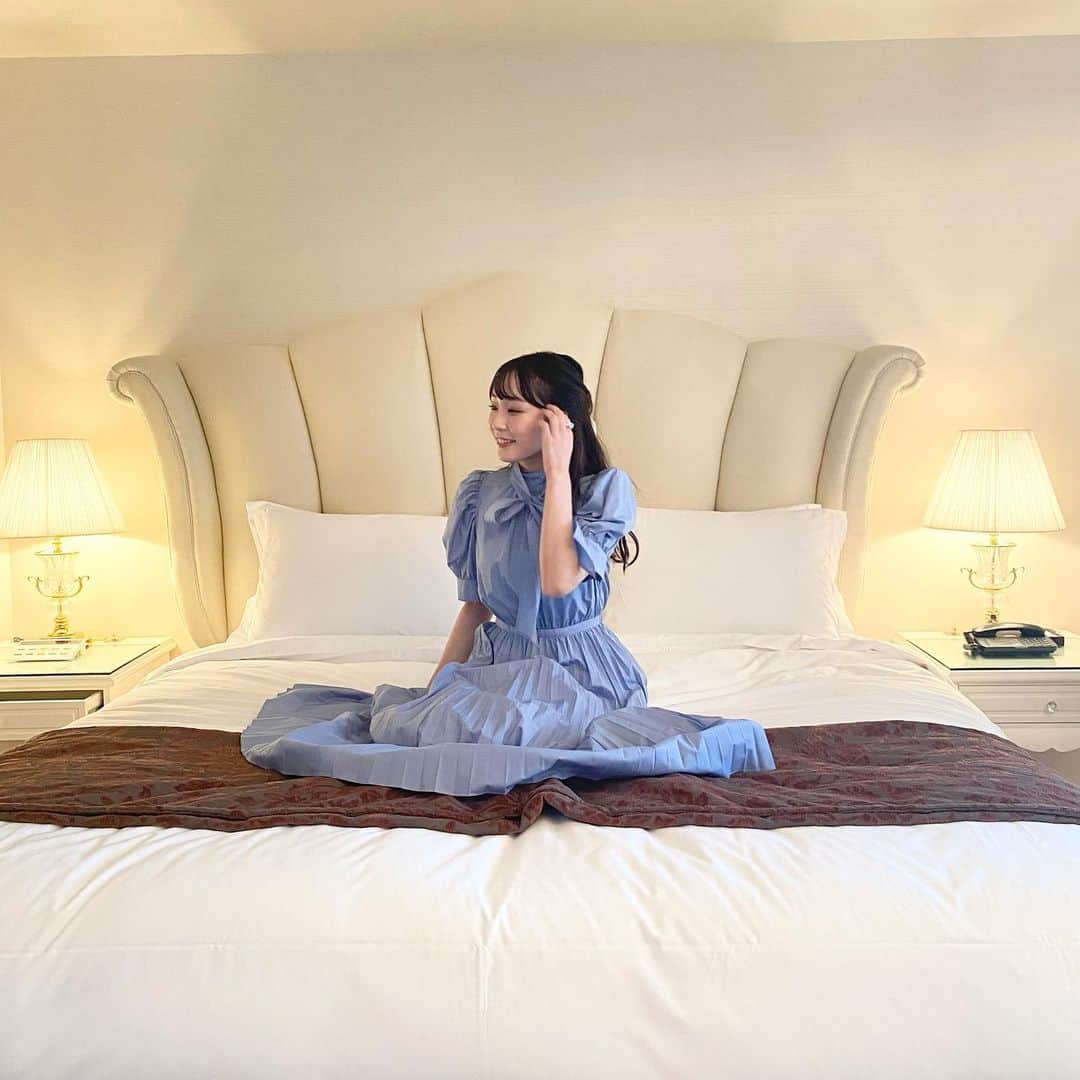 田中美有のインスタグラム：「La suite kobe🗝🤍  少し前だけど、友達と念願のホテルステイ  お部屋の全てが可愛かったʚ♥ɞ  #ラスイート神戸 #神戸ホテル #神戸 #ホテル女子会 #ホカンス #ホテルステイ」