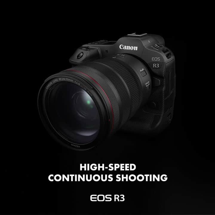 Canon Asiaのインスタグラム：「The EOS R3 electronic shutter captures at up to 30fps, delivering a blackout-free high-speed continuous shooting experience, even with silent shutter. For professional photographers, this means you can get tack-sharp images of your desired moment.  #canon #canoncamera #photography #newlaunch #canonlens #eosr3」