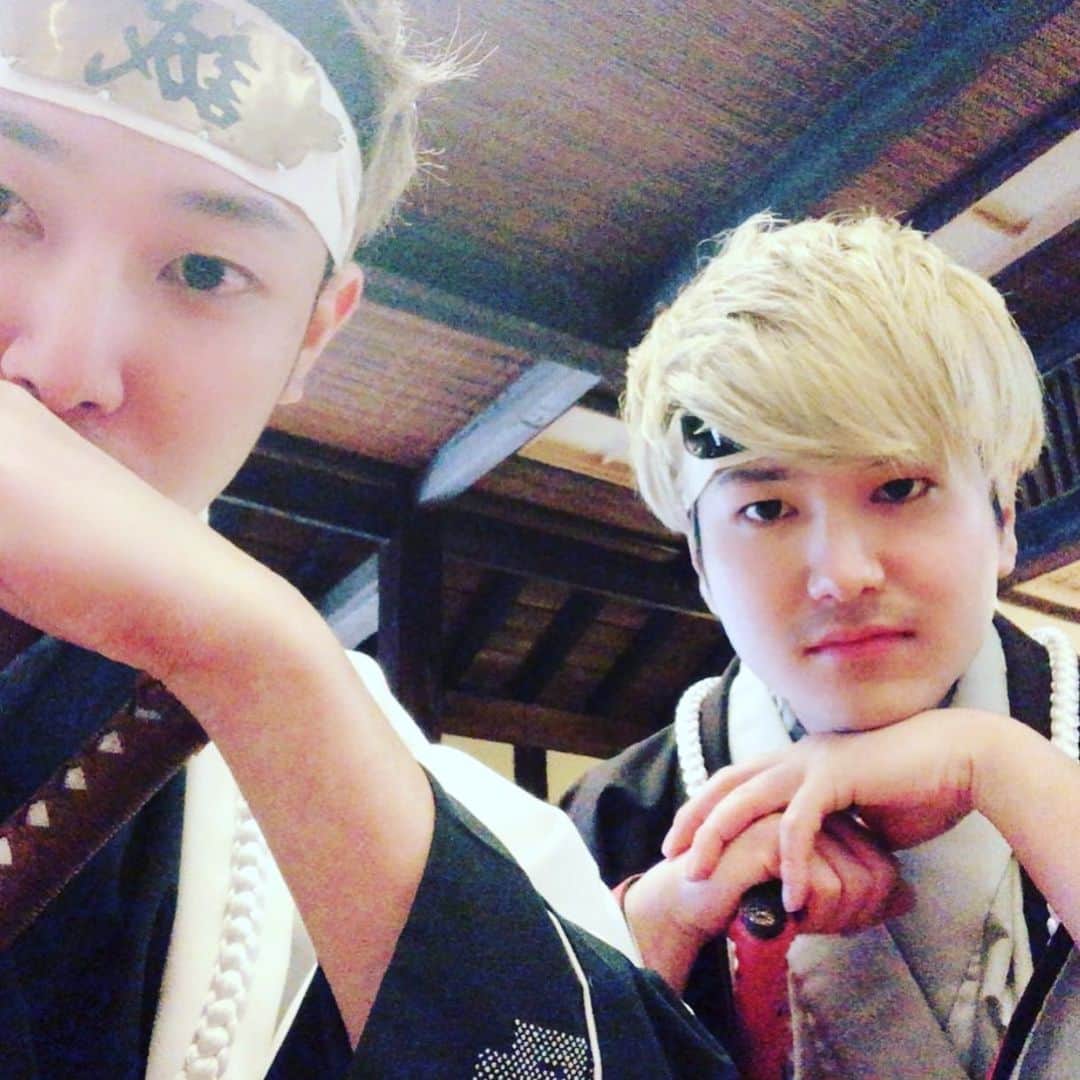 こうのインスタグラム：「懐かしい写真出てきたw これ5年前とかだったっけか？ #日光江戸村 #新撰組 #エスポワール」