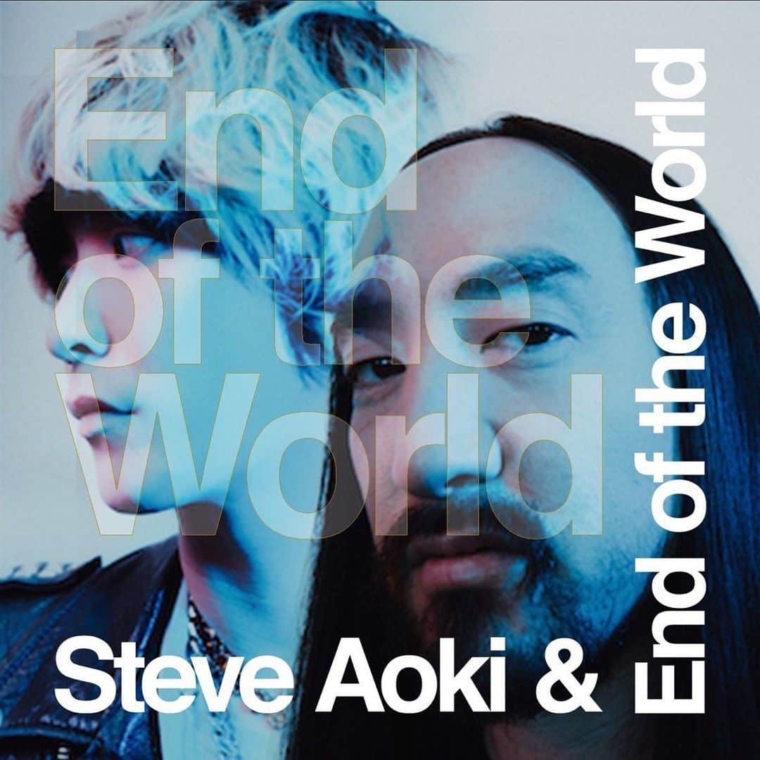 Fukaseのインスタグラム：「End of the World with Steve Aoki out on 2021.10.15 local time」