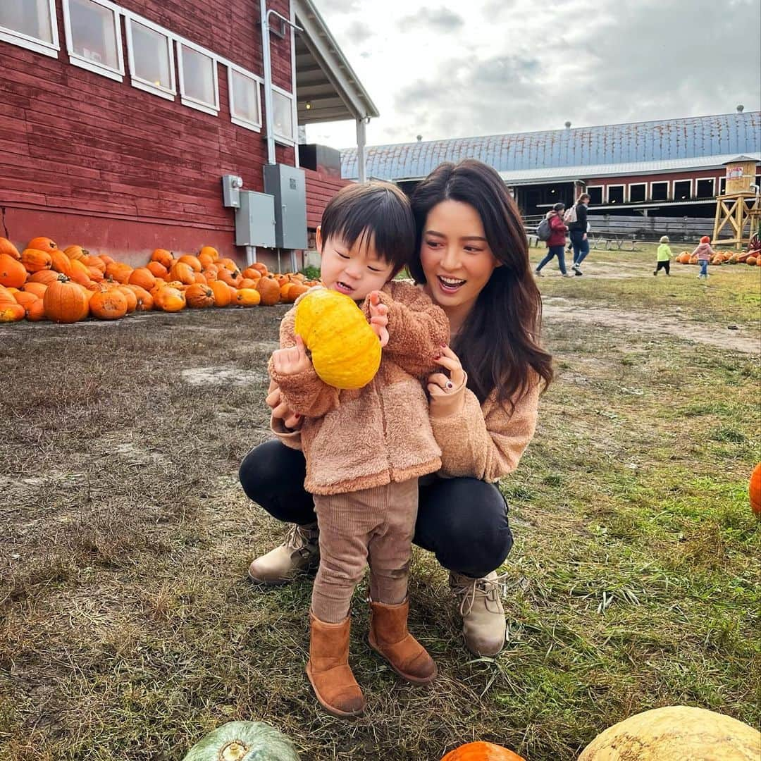 深津瑠美さんのインスタグラム写真 - (深津瑠美Instagram)「Pumpkin patch🎃🍂 #pumpkinpatch #秋 #カボチャ #収穫」10月14日 7時04分 - _rumi.kikuchi_