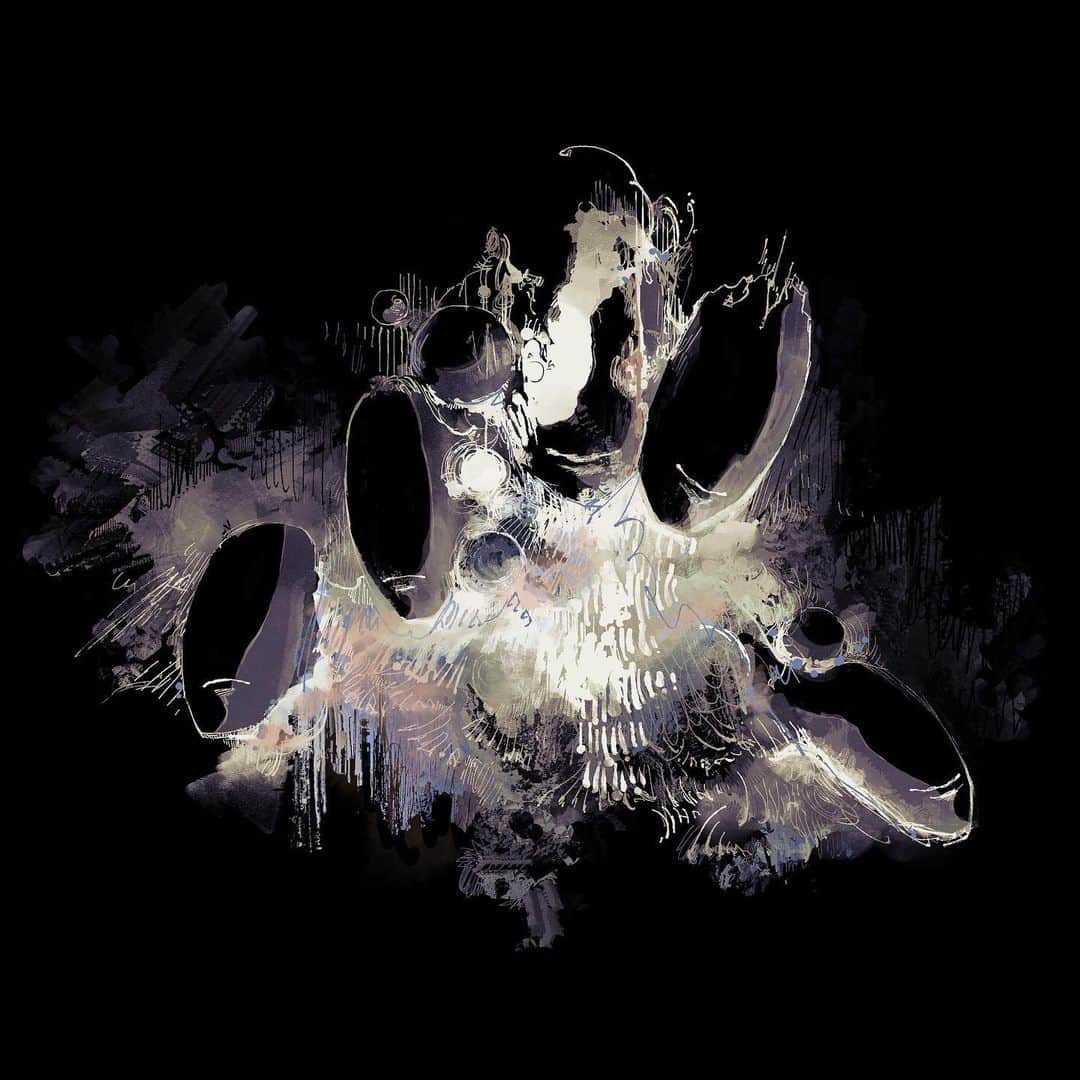 Eveのインスタグラム：「2021.09.30 NEW EP 『群青讃歌 / 遊生夢死』digital release  01.群青讃歌 02.遊生夢死 03.夜は仄か 04.いのちの食べ方(Dance Mix ver) 05.ドラマツルギー(Live Film ver)  jacket Mah」
