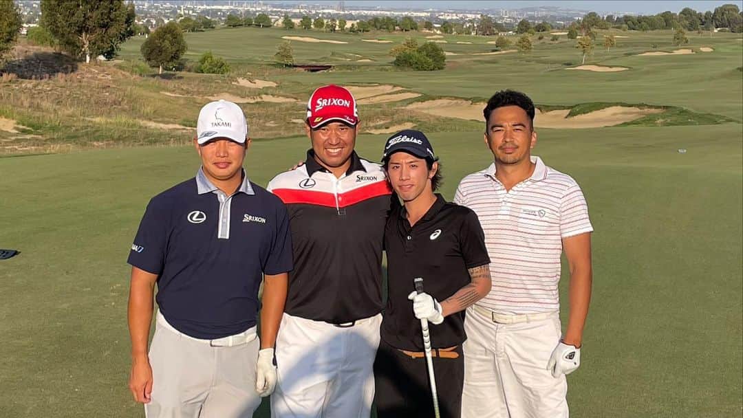 Taka さんのインスタグラム写真 - (Taka Instagram)「Thank you for teaching me how to play golf 🥺 You r such an amazing person I’ve never met before!!! Love you bro @shotahayafuji @tama_the_man  #松山英樹 #先生 #愛しかない #ありがとう #さすがスター」9月30日 11時32分 - 10969taka