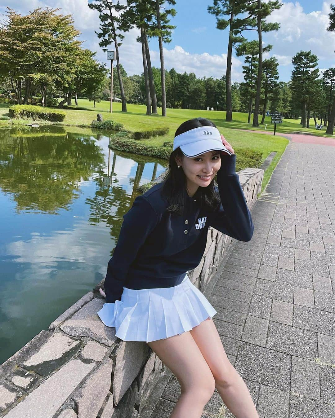 永尾まりやさんのインスタグラム写真 - (永尾まりやInstagram)「実はゴルフ番組が決まりました🏌️‍♀️ 初心者の私を下川めぐみプロが丁寧に教えてくださっています🙇‍♀️ 毎週日曜日TX『ゴルフのキズナ』11:00〜11:25 初回は10月3日からだよっ  めきめき頑張りたいと思います！  ゴルフウェアは上下　@raffiuro_japan  かわいすぎ♡  #golf #golfwear  #ゴルフのキズナ  #ゴルフ女子」9月30日 14時09分 - mariyagi_san