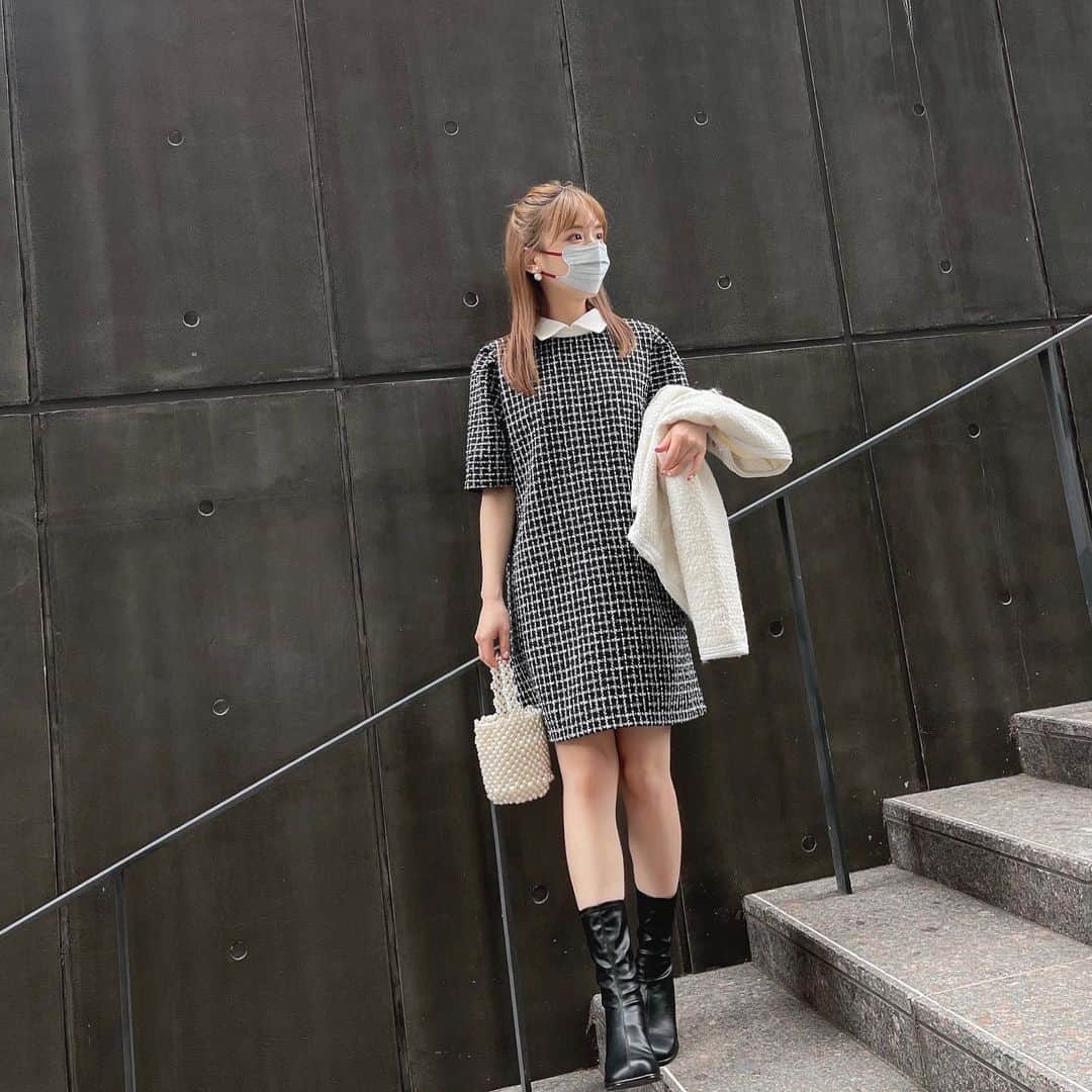 ひよんのインスタグラム：「👸💓  たまにはいい子ちゃんコーデ👯‍♀️🎀  #ひよん」