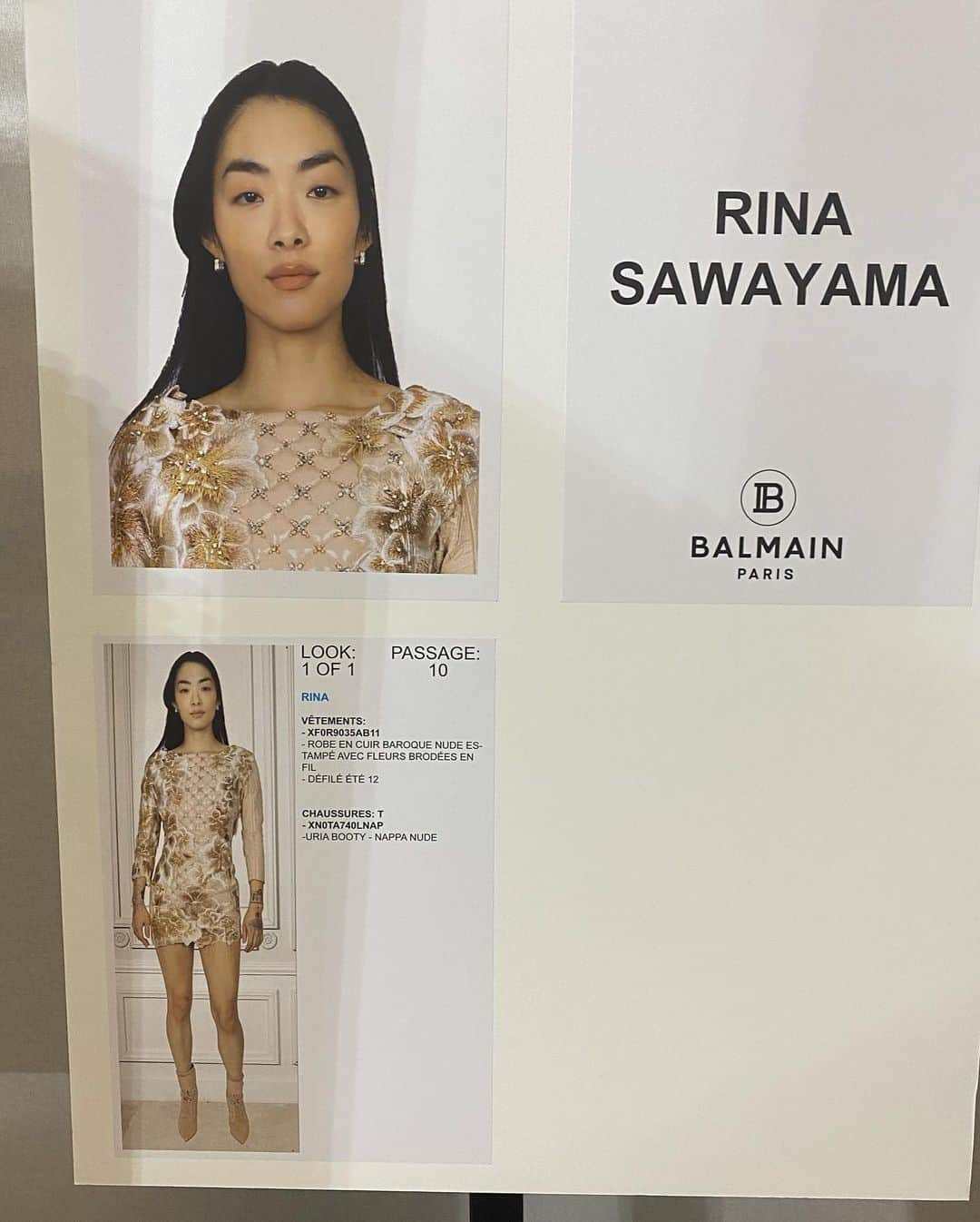 リナ・サワヤマさんのインスタグラム写真 - (リナ・サワヤマInstagram)「thank u @olivier_rousteing @balmain for inviting me to walk in ur icons section of the Balmain Festival alongside literal fashion icons !!!!! first time walking Paris and my face was 😏😏😏😏😏😏😏😏 incredible energy backstage ❤️‍🔥 congratulations on 10 years Olivier !!!!」10月2日 20時32分 - rinasonline