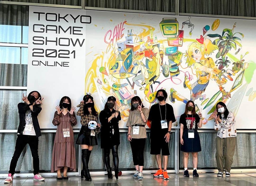 大谷咲子のインスタグラム：「KONAMIさんのご招待で17ゲームライバーとしてTGS2021にインフルエンサー枠で行かせていただきました！ 現地は一般公開なかったのでめちゃくちゃ貴重！！ とっても楽しかったです。 17のゲームライバーでよかったあああああ  本日の配信でパワプロクンポケットRのプレイ動画を公開させていただきます✨  #TGS2021 #17LIVE #KONAMI #17games」