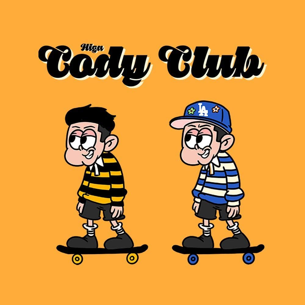 Cody Higaのインスタグラム：「New YouTube channel  Cody Clubへようこそ✌︎  昨日、今日と沢山のメッセージ、コメントありがとう！♡  これからYouTube、Instagram、Tiktokの更新頻度が上がっていくのでお楽しみに☺︎  An illustration by @dai_newjack」