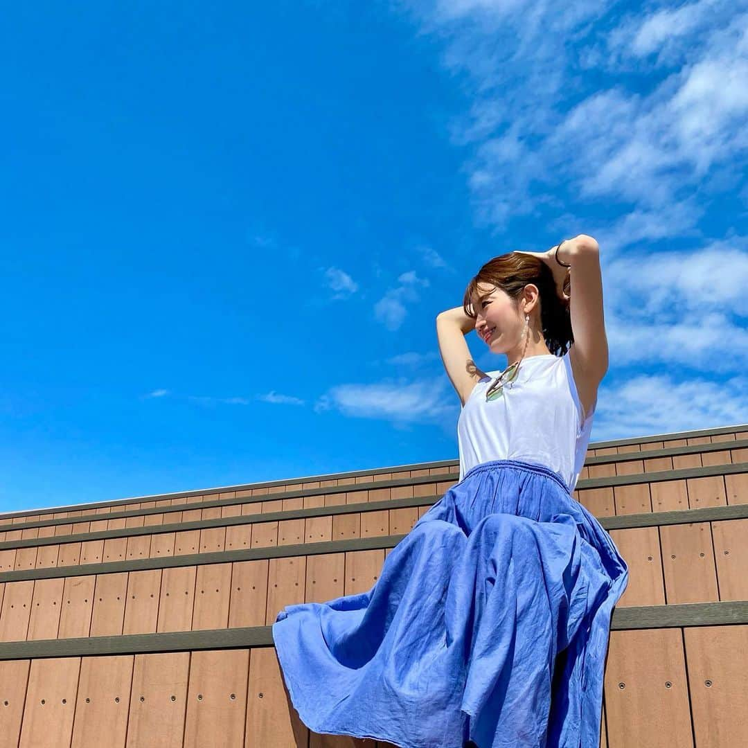 大寺かおりさんのインスタグラム写真 - (大寺かおりInstagram)「秋晴れ最高☺️✨ 夏の余韻を感じる強めの日差しと カラっとした秋の風が心地良かった💛 . . . #夏おかえり #残暑 #東京 #青空 #海 #潮風 #心地良い #tokyo #photo」10月4日 22時38分 - kaori_ootera