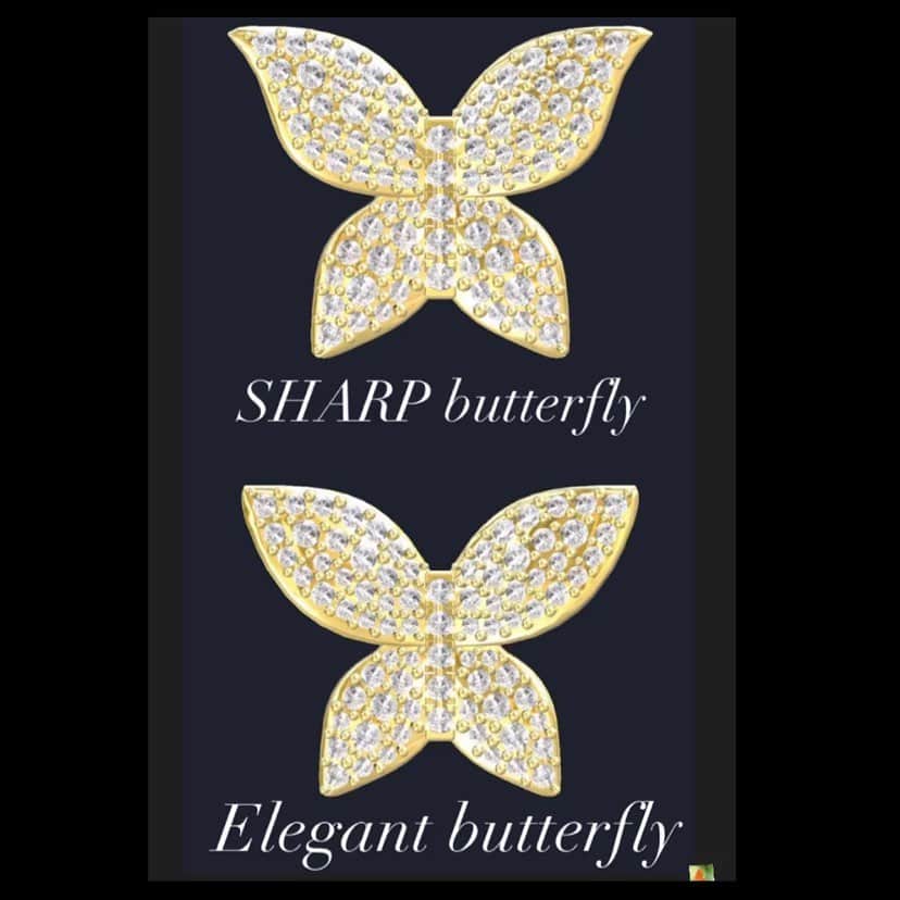 麻美さんのインスタグラム写真 - (麻美Instagram)「double  butterfly  ring🦋🦋 ． ネックレスと同じサイズの 蝶々🦋のリングになります ． diamond  0.9ct gold  9.1g diamond 122piece ． サイズ 蝶々🦋大2.1mm×1.8mm 蝶々🦋中1.6mm×1.3mm . 左の大の蝶々は SHARPかelegantで選べます 最後のページに載せています ． 🦋SHARP butterfly .  gold pink gold platina  . ¥348.000- . White gold ． ¥368.000- . 🦋elegant butterfly ． pink gold  gold platina ． ¥368.000- . White gold ． ¥388.000- . elegantで作る場合は お値段2万円UPいたしますのですでご了承下さいませ ．  ． #ring #butterflyring  #butterfly #jewelry #originaljewelry」10月4日 13時44分 - mami0s