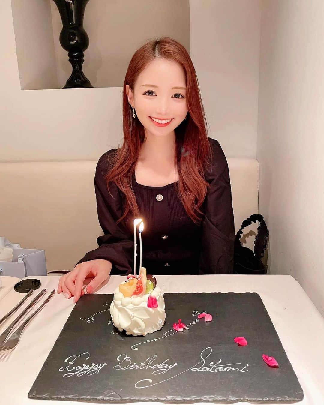 八鍬里美さんのインスタグラム写真 - (八鍬里美Instagram)「親友ちゃんに誕生日のお祝いしてもらいました🎂💕 今年もお互いお祝いしあえて良かった🥂 来年は2人で旅行いきたいなあ✈️👭 良い1年を過ごします🥰 メッセージくれた方もありがとうございます🙇‍♀️  #誕生日#恵比寿#フレンチ#お祝い#happy#30代#10月4日」10月4日 19時03分 - satomi_yakuwa