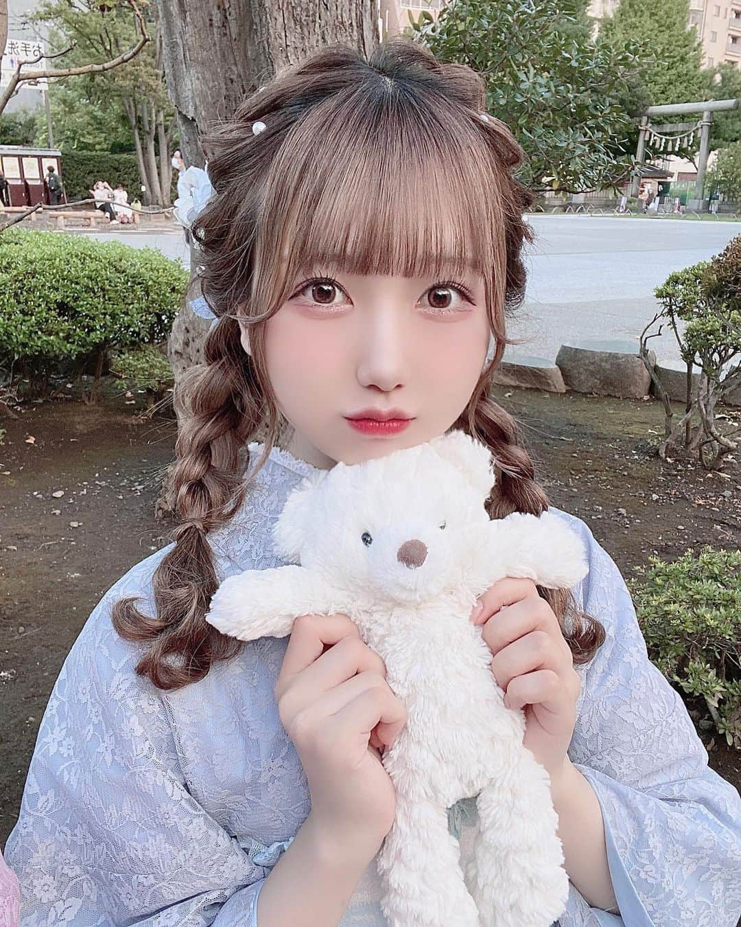 楠木しゅりさんのインスタグラム写真 - (楠木しゅりInstagram)「水色かわいい🐻‍❄️🤍」10月4日 23時41分 - kusunoki_shuri