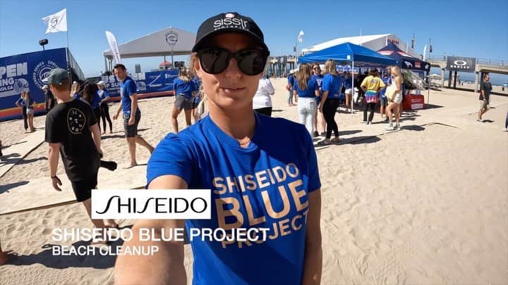 レイキー・ピーターソンのインスタグラム：「Learn more about the @shiseido Blue Project in our latest video. A great way for us all to have a positive impact in protecting our oceans. • Hit the link in my bio for my latest U.S open action and much more!  • #shiseidoblueproject」
