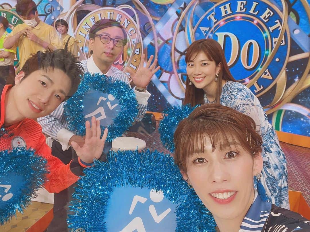 吉田沙保里さんのインスタグラム写真 - (吉田沙保里Instagram)「クイズ！ドレミファドン　４５周年記念！３時間ＳＰ アスリートチームで出演しました！ 助っ人は、おいでやすの小田さん！チームリーダーも引き受けてくれましたよー😊👍 競技は異なるメンバーですが、試合のように攻めの姿勢で挑みました😁💪 お時間ある方はぜひ観てくださいね😉✨ 10/7 よる8時〜フジテレビ  #ドレミファドン #水谷隼　くん #潮田玲子　ちゃん #おいでやす小田　さん」10月6日 9時15分 - saori___yoshida