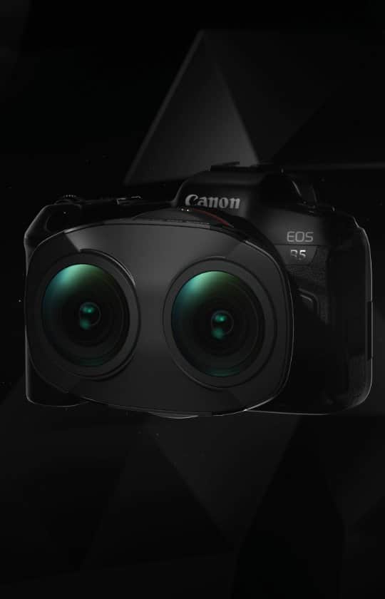 Canon Asiaのインスタグラム：「Creating your own virtual reality (VR) video just got easier!  Introducing Canon’s very first VR-capable lens, the RF5.2mm f/2.8L Dual Fisheye, you can now film immersive VR videos using the EOS R5. Harnessing the 8K video recording capabilities of the EOS R5, this revolutionary lens captures high quality 3D 180° VR images to captivate your audience with a realistic and immersive experience.   Unlike conventional VR recording that requires the use of 2 cameras, this lens offers an easy setup using only 1 camera. Plus, with dedicated EOS VR Utility software and EOS VR Plugin for Adobe Premiere Pro, production workflow of VR videos is now more efficient and easier than before.   Learn more: https://asia.canon/en/consumer/rf5-2mm-f-2-8l-dual-fisheye/product   #canonlens #rflens #vr #virtualreality #eosr5 #canon #photography #video」