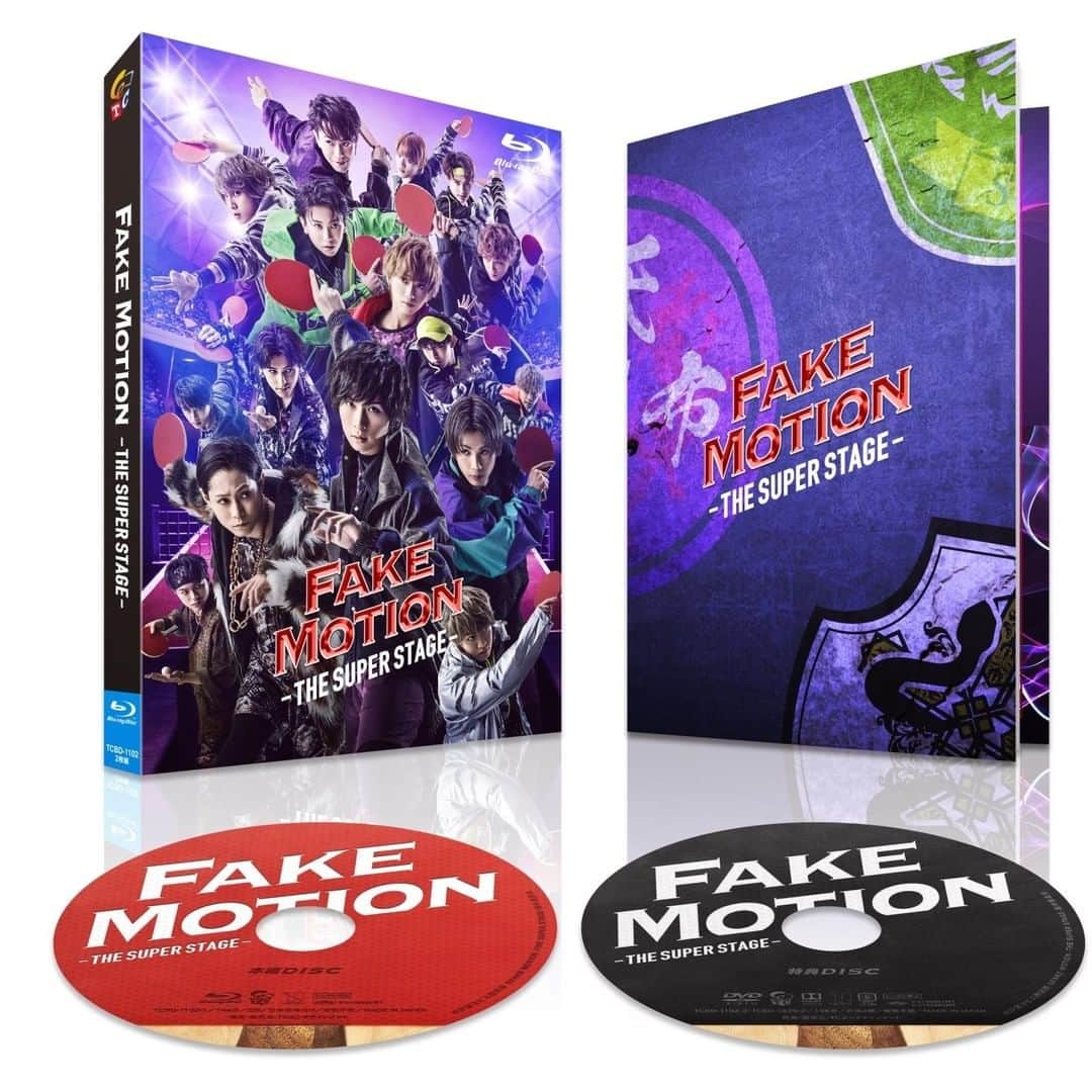 のインスタグラム：「.  ＼📀本日発売！📀／  「＃FAKEMOTION -THE SUPER STAGE-」 🎊Blu-ray＆DVD本日発売🎊  ダンスや映像などの演出を駆使した新感覚ステージ🎪  特典映像：全景映像、バックステージ映像 封入特典：舞台写真盛り沢山な「特製ブックレット（24P）」 初回特典：L判舞台写真ブロマイド1枚／全16種　ランダム封入  詳細はこちら🙌 https://www.fakemotion.jp/stage/news/?id=230  #フェクモ #フェクステ」