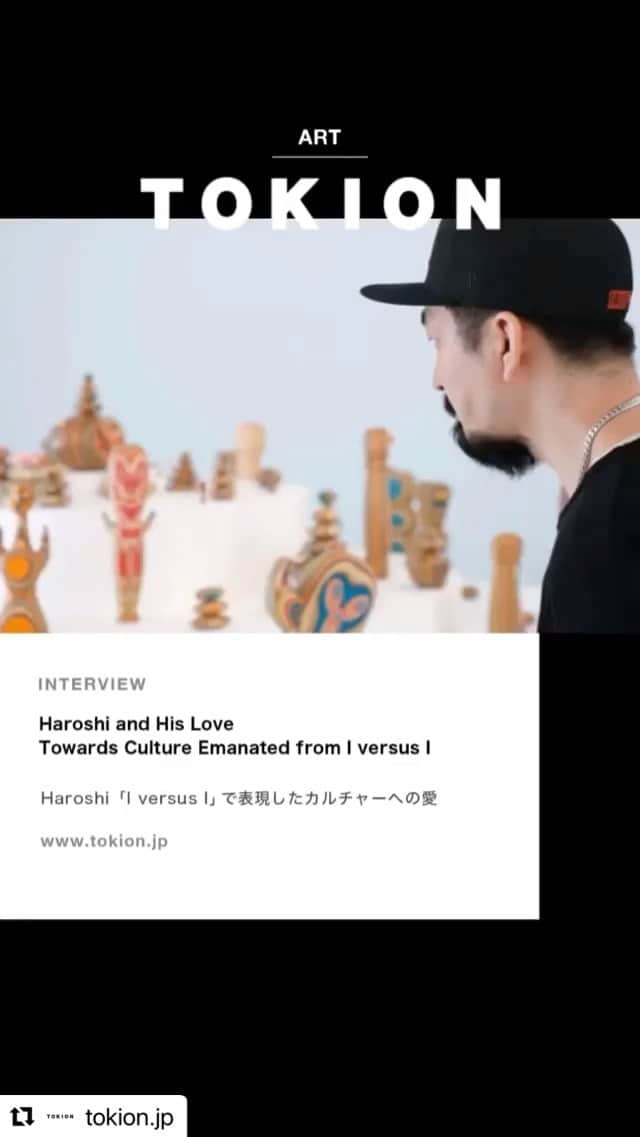 HAROSHIのインスタグラム：「Interview About “I vs I “ Link in my bio 🙌 ページ内の一番下行けば日本語に変えられます〜🙌 #Repost @tokion.jp with @make_repost ・・・ Haroshi’s Love Towards Culture Emanated from I versus I –Part.1– Exquisite Art Spawned from Regeneration  Haroshi and His Love Towards Culture Emanated from I versus I – Part.2 – “I’m fighting with myself”  Interview series now available🙌  If you are interested in it, please input 🙌 in our comment field and let us know.  Haroshi「I versus I」で表現したカルチャーへの愛 ―前編― 再生が生み出す珠玉のアート  Haroshi「I versus I」で表現したカルチャーへの愛 ―後編― 「僕は、僕と戦っている」が公開中❗️  気になった方はぜひコメント欄にて、🙌を書き込んでおしえてくださいね。  ©Haroshi Courtesy of NANZUKA  Text Kana Yoshioka Photography Shinpo Kimura  #Haroshi #NANZUKA #IversusI #Tokyo #Japan #TOKION #JapaneseCulture」