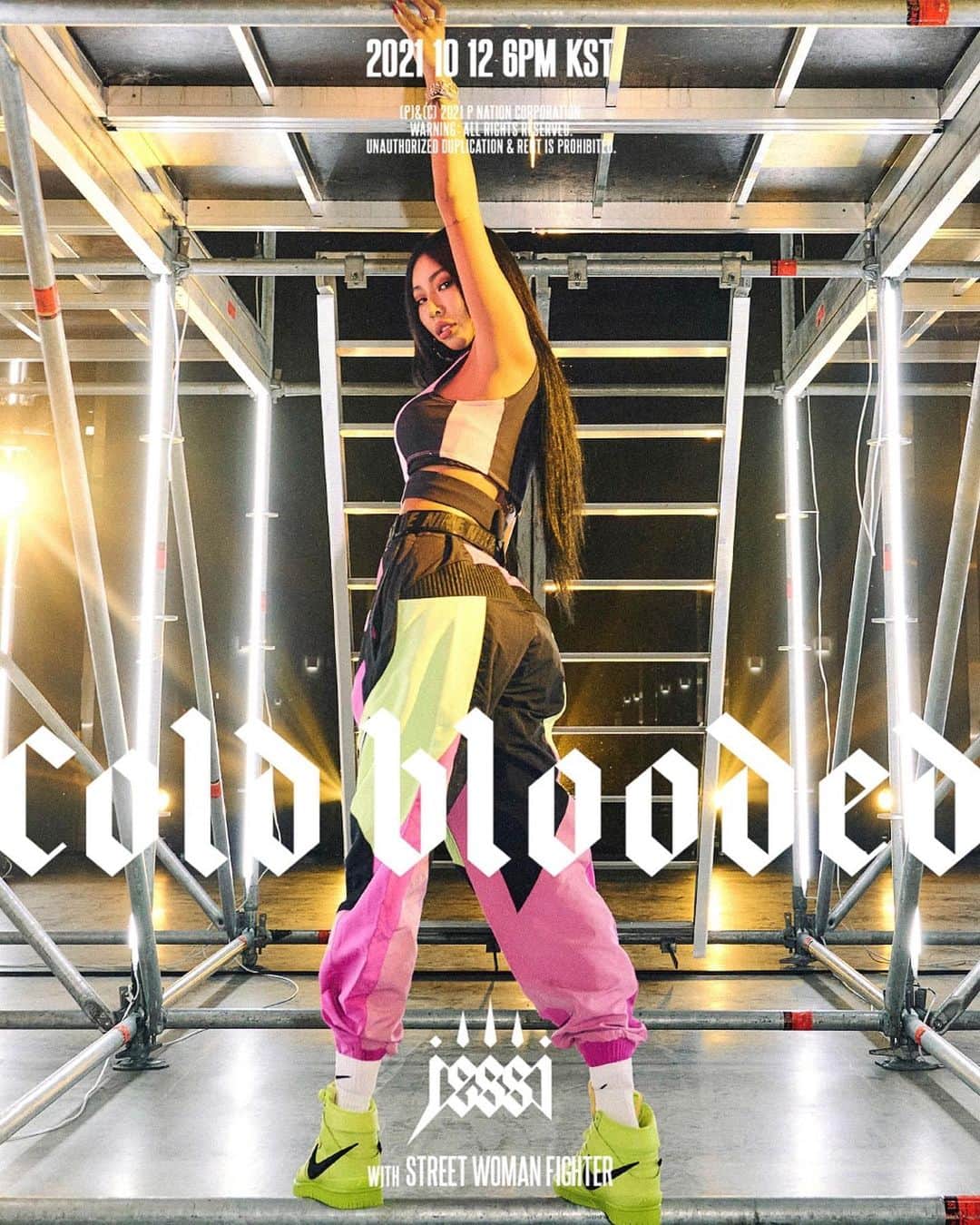 Jessiさんのインスタグラム写真 - (JessiInstagram)「‘Cold Blooded’ drops 10/12 6PM ❤️‍🔥❤️‍🔥❤️‍🔥❤️‍🔥❤️‍🔥#coldblooded #jessi @pnation.official @mnet_dance」10月7日 13時02分 - jessicah_o