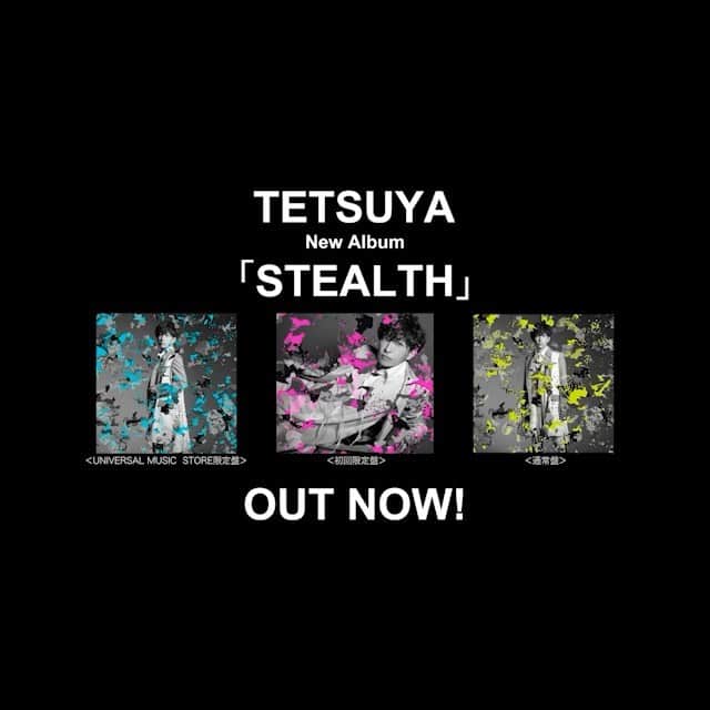 tetsuyaのインスタグラム：「TETSUYA New Album「STEALTH」 OUT NOW!  #TETSUYA #STEALTH #ALBUM」
