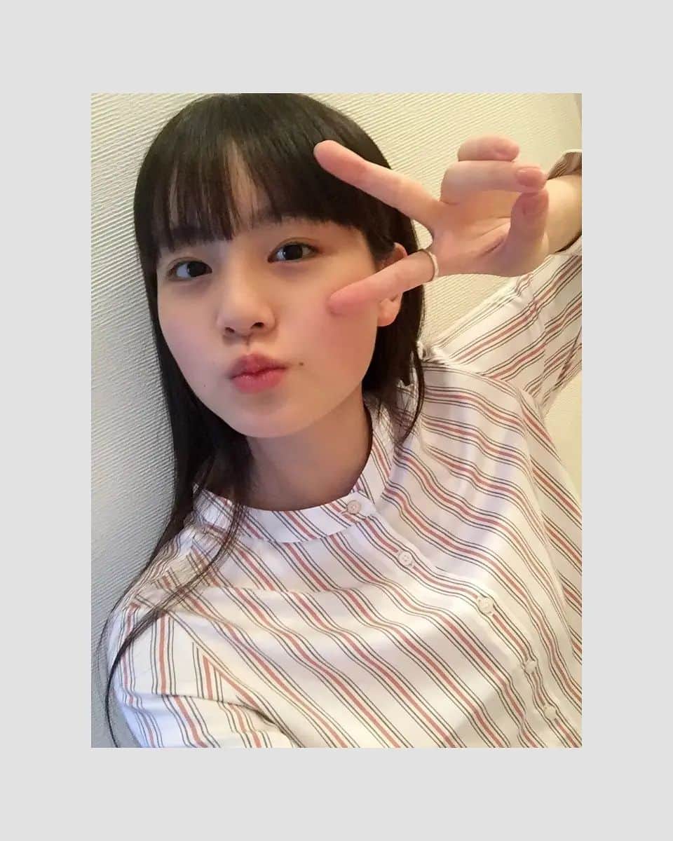 丸本凛のインスタグラム：「テストの結果が良かったのでハッピー！☁️✌️  #instagood #instamood #happyfeelings #satisfied #examresults #japanesegirl #highschoolstudent」