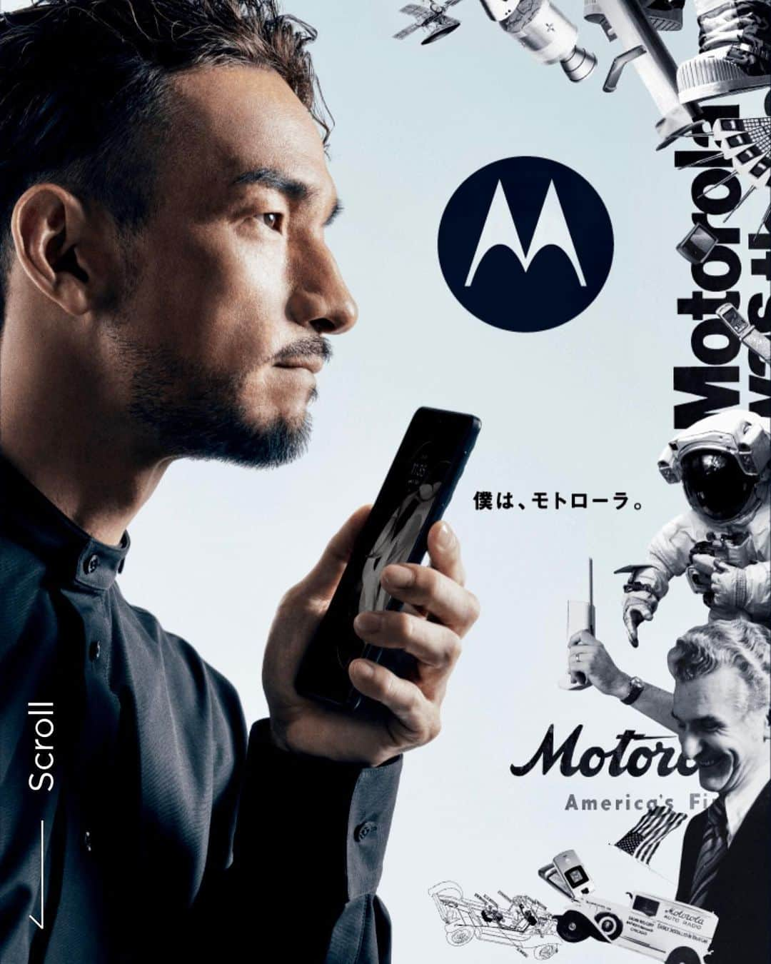 中田英寿さんのインスタグラム写真 - (中田英寿Instagram)「@motorola_japan  #中田英寿 #hidetoshinakata #僕はモトローラ #motorola #モトローラ」10月7日 21時19分 - nakata_hidetoshi