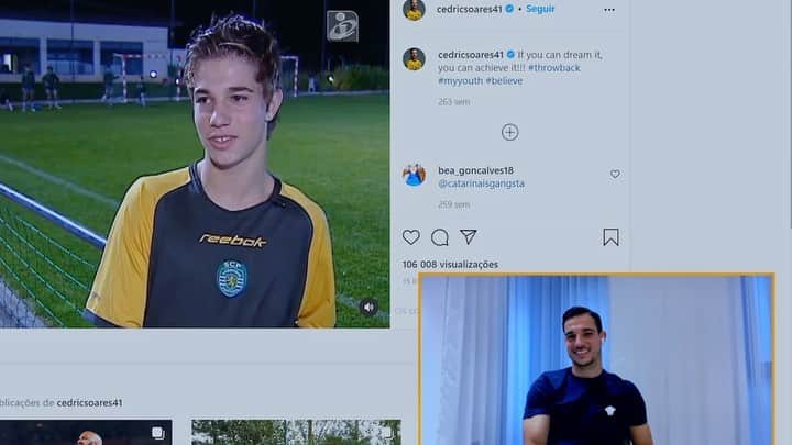 セドリック・ソアレスのインスタグラム：「É sempre fantástico recordar momentos da minha juventude. Obrigado a todos os que têm feito parte desta história, e também ao Sport Beleza por ter ido ao baú buscar o pequeno Cédric. A chave de tudo é trabalhar muito e nunca desistir! 😄🔙👦🏻  #Throwback to when it was all a dream 💭💪🏻 #TBT #ThrowbackThursday #LittleCedric #DreamBig #dreams #moments #memories #sportbeleza #kid」