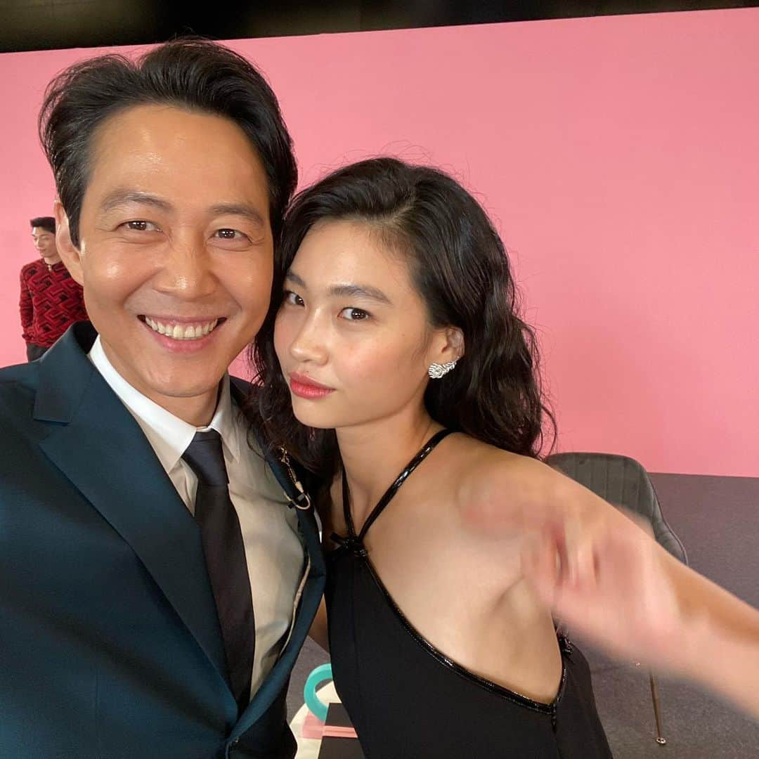 イ・ジョンジェさんのインスタグラム写真 - (イ・ジョンジェInstagram)「#정호연 #이정재 #squidgame  #FallonTonight #leejungjae」10月8日 11時28分 - from_jjlee