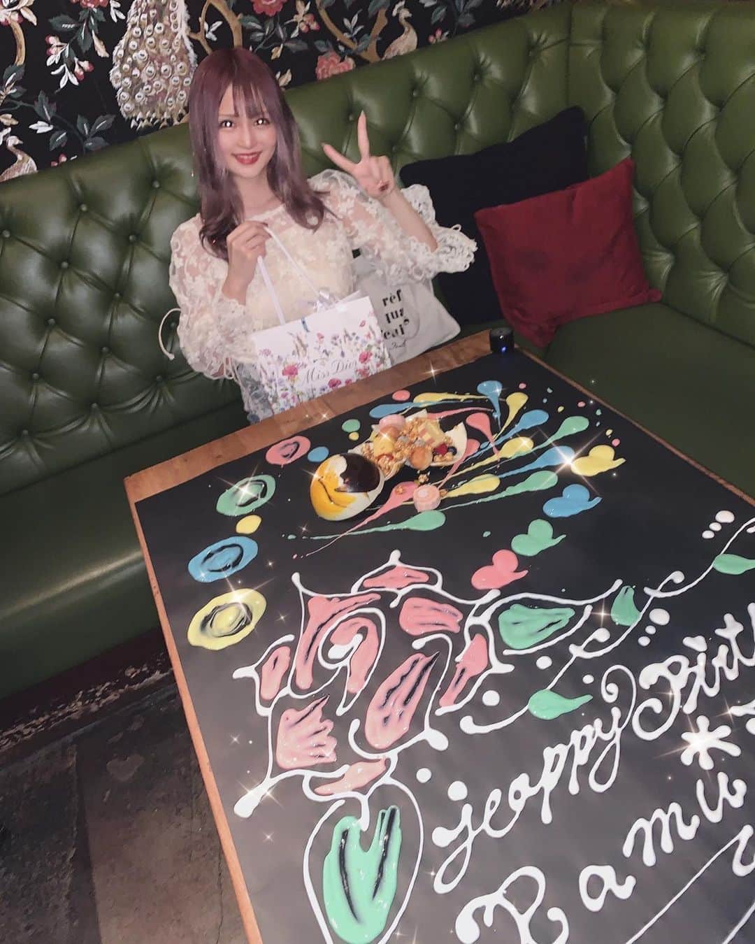 のインスタグラム：「映え💙💚💛💜❤」