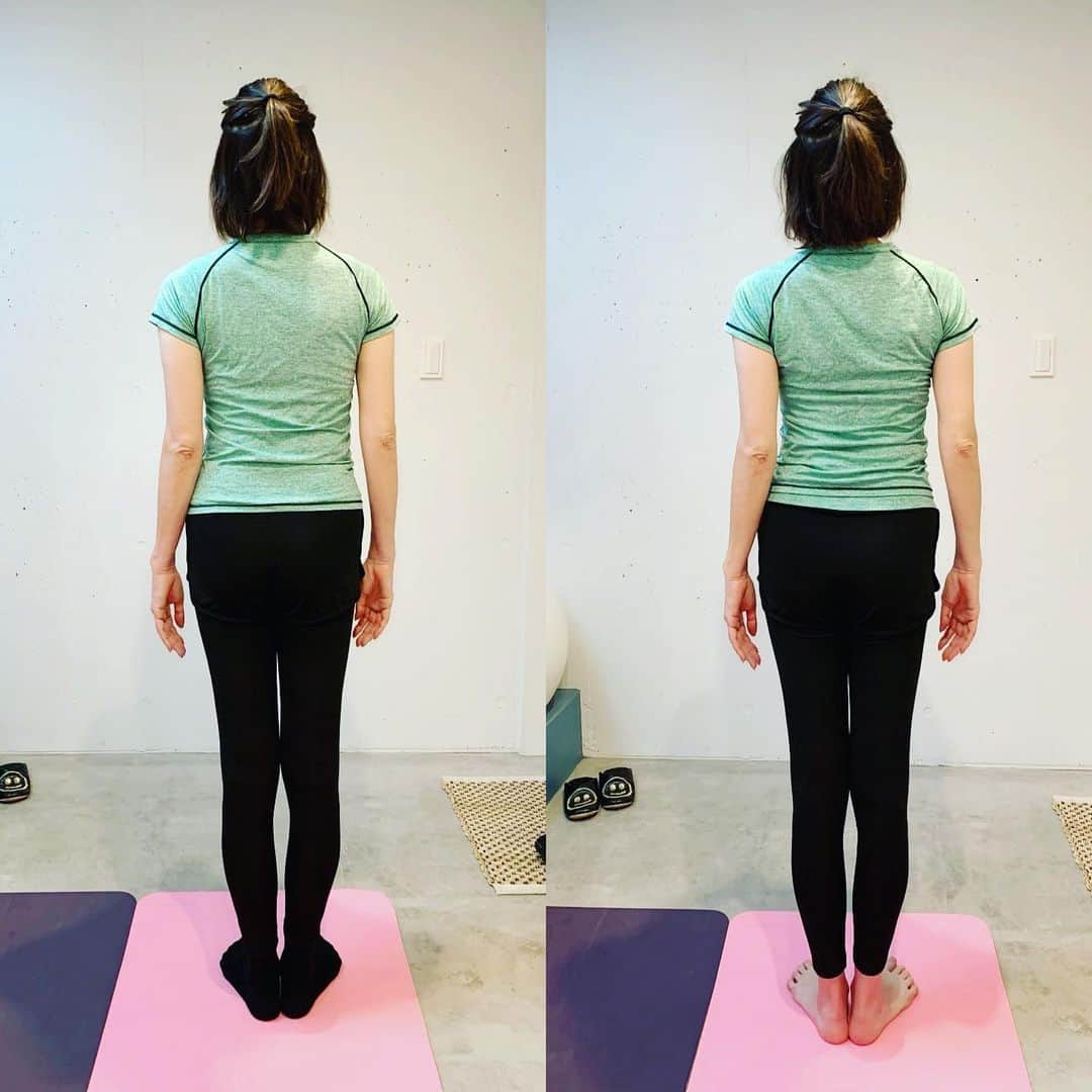 長野智子さんのインスタグラム写真 - (長野智子Instagram)「若い頃に比べてなにかと体歪みがち。。  少し前からストレッチを中心にしたパーソナルトレーニング受けているのですが。。  左がbefore、右が1時間後。  変わってるよね😳  #ストレッチ #パーソナルトレーニング #健康 #整体」10月8日 15時30分 - naganotomoko