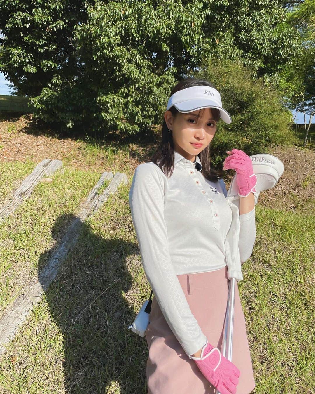 永尾まりやさんのインスタグラム写真 - (永尾まりやInstagram)「今日もゴルフ⛳️ ぴんくまん  #ゴルフウェア  #ゴルフ女子」10月8日 17時43分 - mariyagi_san