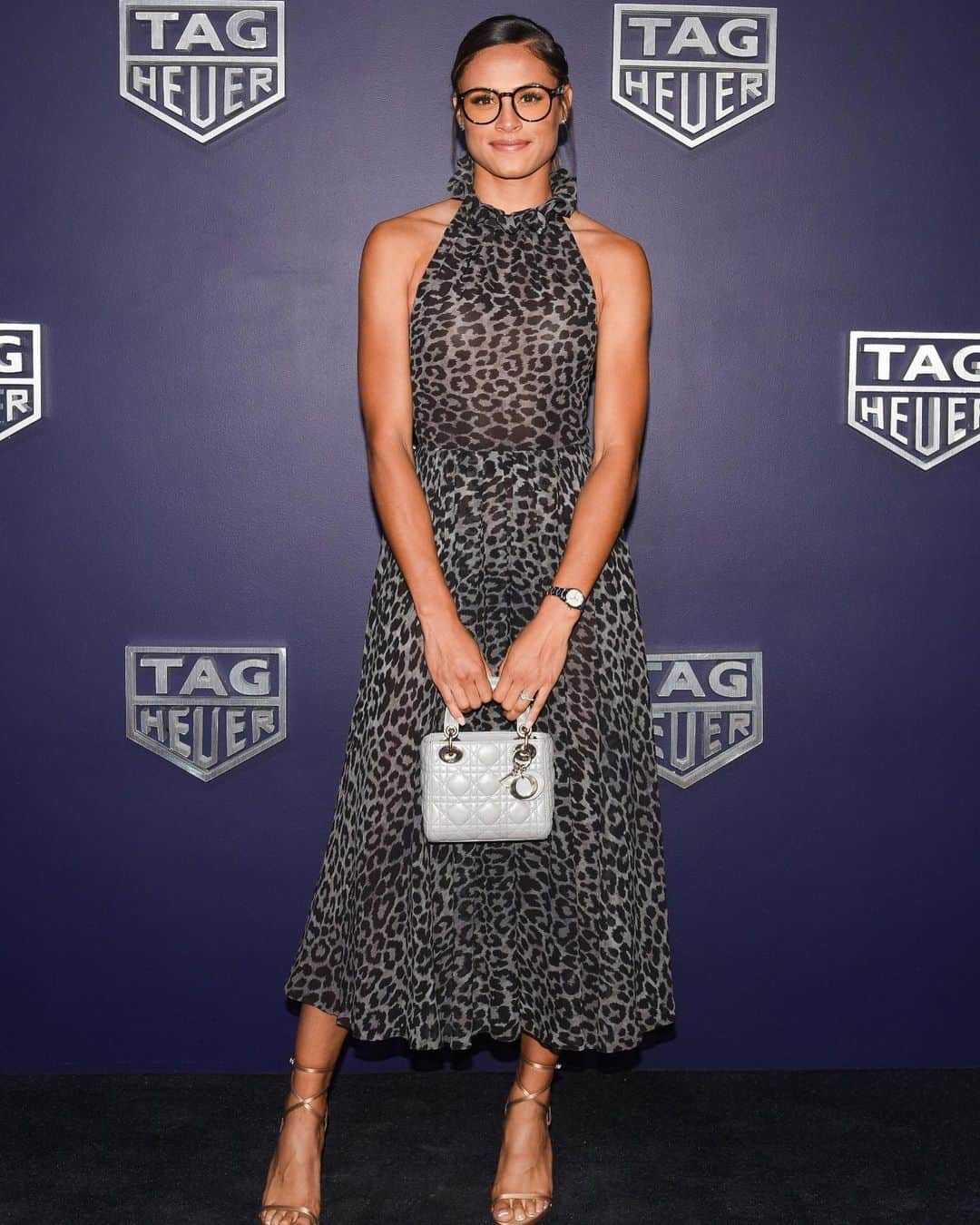 シドニー・マクローリンのインスタグラム：「Such a lovely evening with the Tag Heuer family! It was amazing to meet my fellow brand ambassadors, as well as Tag’s team lead by CEO Frédéric Arnault. 🙏🏽✨ Thank you to Dior for dressing me!! It was truly an honor. ☺️ @tagheuer」