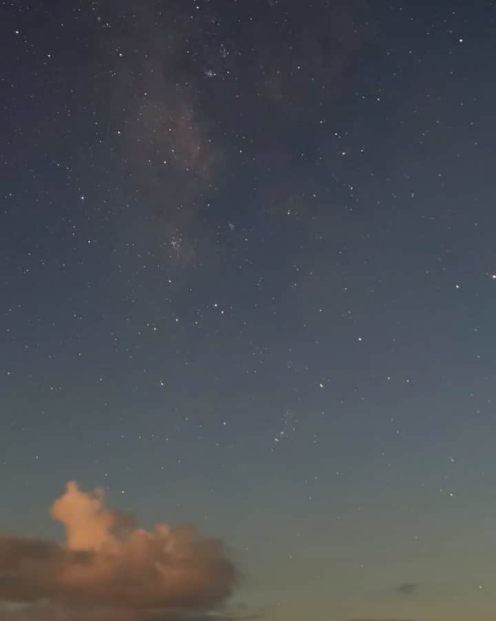 山中海輝のインスタグラム：「いつかの星空を。 1日の終わりに。」