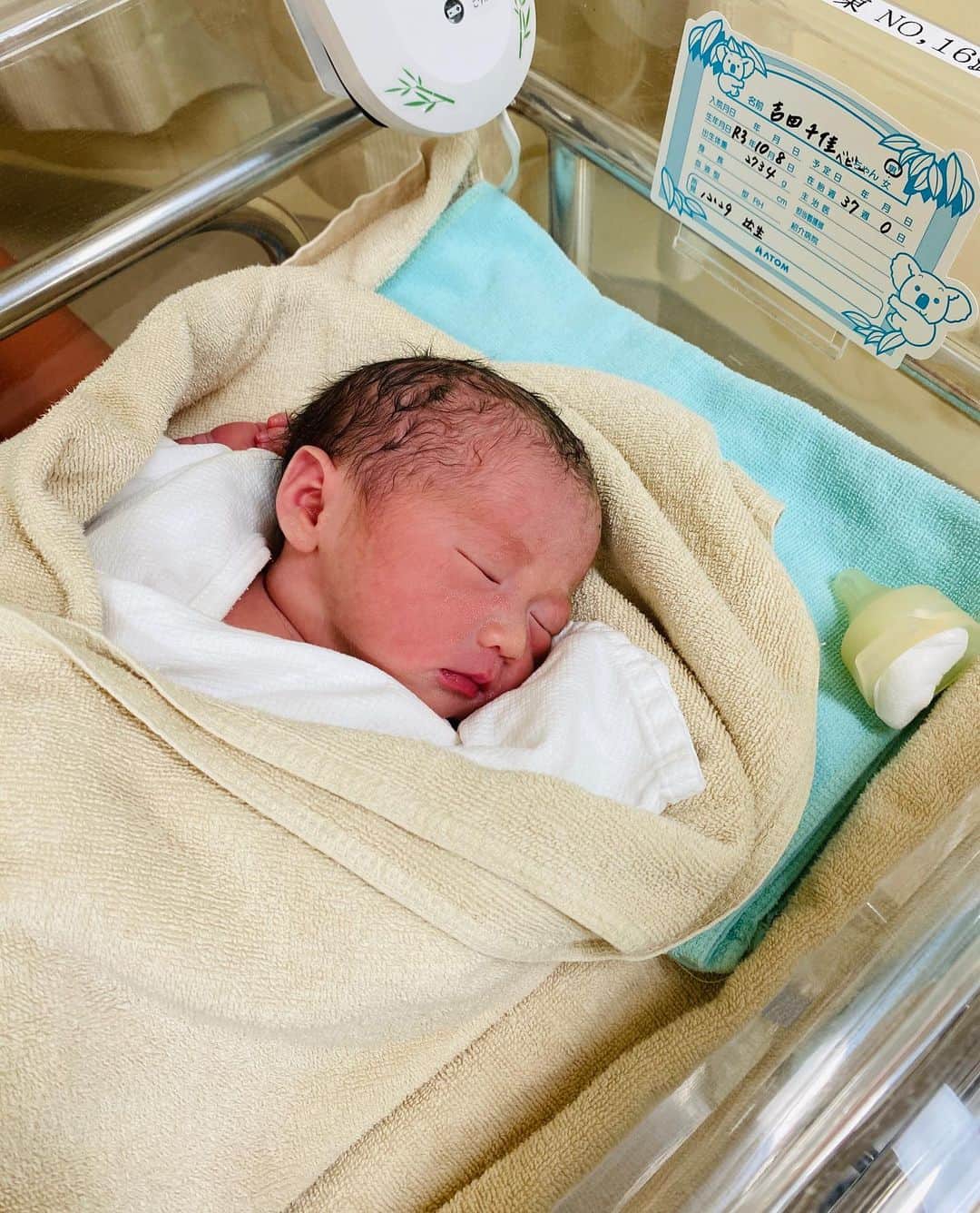 吉田ちかさんのインスタグラム写真 - (吉田ちかInstagram)「👶🏻💕✨Our baby is here✨💕👶🏻  This may come as a bit of a surprise since I was just posting about getting out of the hospital where I’ve been for the last two weeks getting bedrest to prevent preterm labor…  but here he is!!   I entered 37 weeks yesterday and with the baby safe to come out whenever, I was scheduled to go home. But around 3AM I went into labor! And a little past 1PM, I gave birth to a healthy baby boy! It was like he was saying, “Hey, you said I could come out whenever now!”  All in all, we had a very safe delivery, but the labor pains were of course brutal and our baby was in breech position so that made for a unique delivery, and there were definitely moments when I didn’t think I could get through it.   With covid, I couldn’t have osaru-san with me like last time, but the doctors and nurses were extremely supportive and encouraging, and with their help we were  able to safely welcome our baby into the world!  Just two days ago, I was hoping to go home to see Pudding and organize the house a bit, but come to think of it, I probably would’t have gotten much done with the big belly and Pudding would have probably been like “why isn’t the baby born yet?! You have to go back to the hospital again?! “  So even though I won’t get to see Pudding for a little while longer, at least now when I go home next week I’ll have her little brother with me💕   I think it all worked out in the end. Looks like our little boy was thinking about his big sister even before he was born!!   前回の投稿では退院の話をしていたので、突然すぎてびっくりかもですが😅 昨日元気な男の子が産まれました！  実は、昨日で妊娠37週に入り、赤ちゃんがいつ産まれてもいい時期になったので一旦退院する予定だったのですが、夜中の3時にまさかの陣痛‼️そして、13時過ぎに元気な男の子が産まれました❤️  安産ではありましたが、陣痛の痛みはもちろん辛くて、逆子の経膣分娩という比較的珍しいお産だったということもあり、後半は心が折れそうになった瞬間もありました😭   コロナ禍で前回のようにおさるさんに立ち会ってもらうこともできず、少し不安もありましたが、優しい先生たちと助産師さんさんたちがずっと支えてくれて、無事に産むことができました。  一昨日までは、一旦退院してプリンに会って、家を少し整えたいと思っていましたが😅 実際帰ったところで大きなお腹では何もできなかっただろうし、プリンも「なんでまだ産まれてないの？？また病院に行くの？？」ってなったかと思いますw   プリンにはもう少し我慢してもらうことになりますが、来週会う時にはbabyと一緒にお家に帰れる💕その方が結果良かったのかも！既にお姉ちゃん想いのベビーです👶🏻✨  皆さん、沢山の応援メッセージありがとうございました❤️本日、午後から母子同室なにるので、楽しみです😆」10月9日 11時52分 - bilingirl_chika