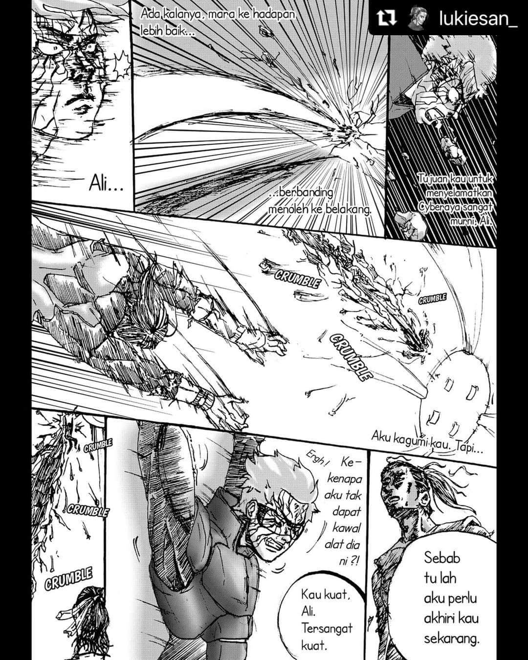 Koleksi Komik Malaysiaさんのインスタグラム写真 - (Koleksi Komik MalaysiaInstagram)「#Repost @lukiesan_ with @make_repost ・・・ Ejen Ali - Misi : Masa  Chapter 14 : Override Mode part 2 • Komik ini diinspirasikan daripada siri animasi @ejen_ali yang dimiliki oleh @thewaufactor @usamahzaid . • Anyway, enjoy #ejenalimisimasa • #artmalaysia #art #artist #newbie #newborn #sketching #inking #sketchink #malaysiaart #sakuramicron #pelukis #pelukismalaysia #malaysiaart #ejenali #ejenalithemovie #ali #alikankuat #misi #masa #explore」11月7日 20時33分 - tokkmungg_exclusive